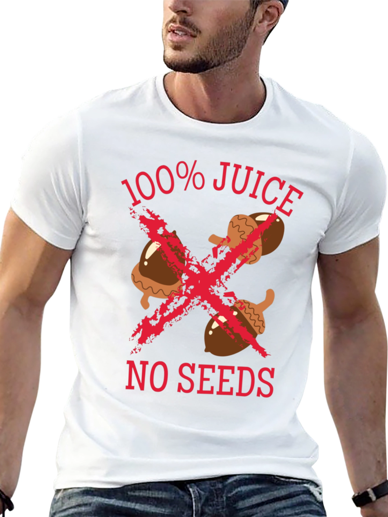 100% Juice No Seeds Graphic Tee - Black