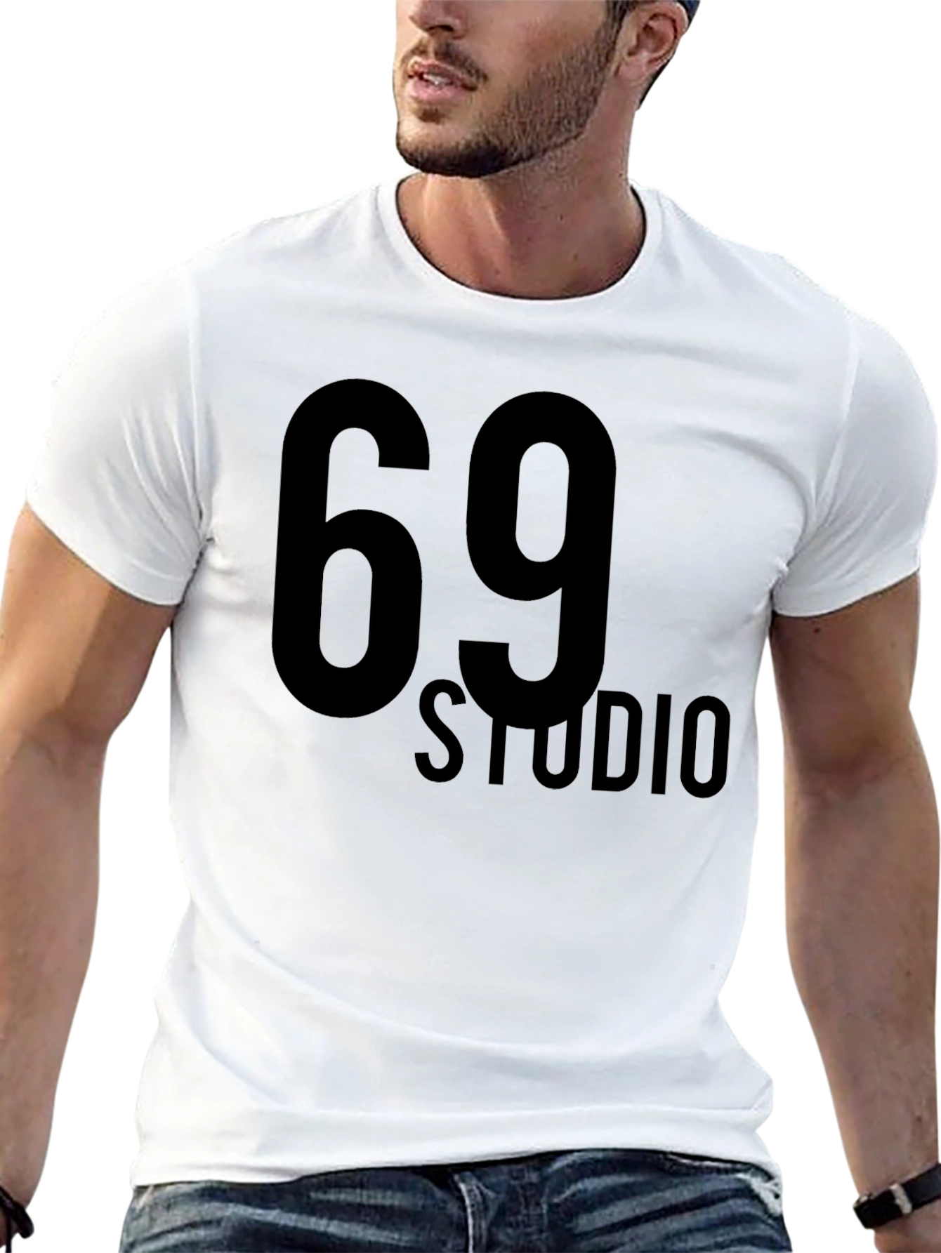 69 Studio Black Graphic Tee
