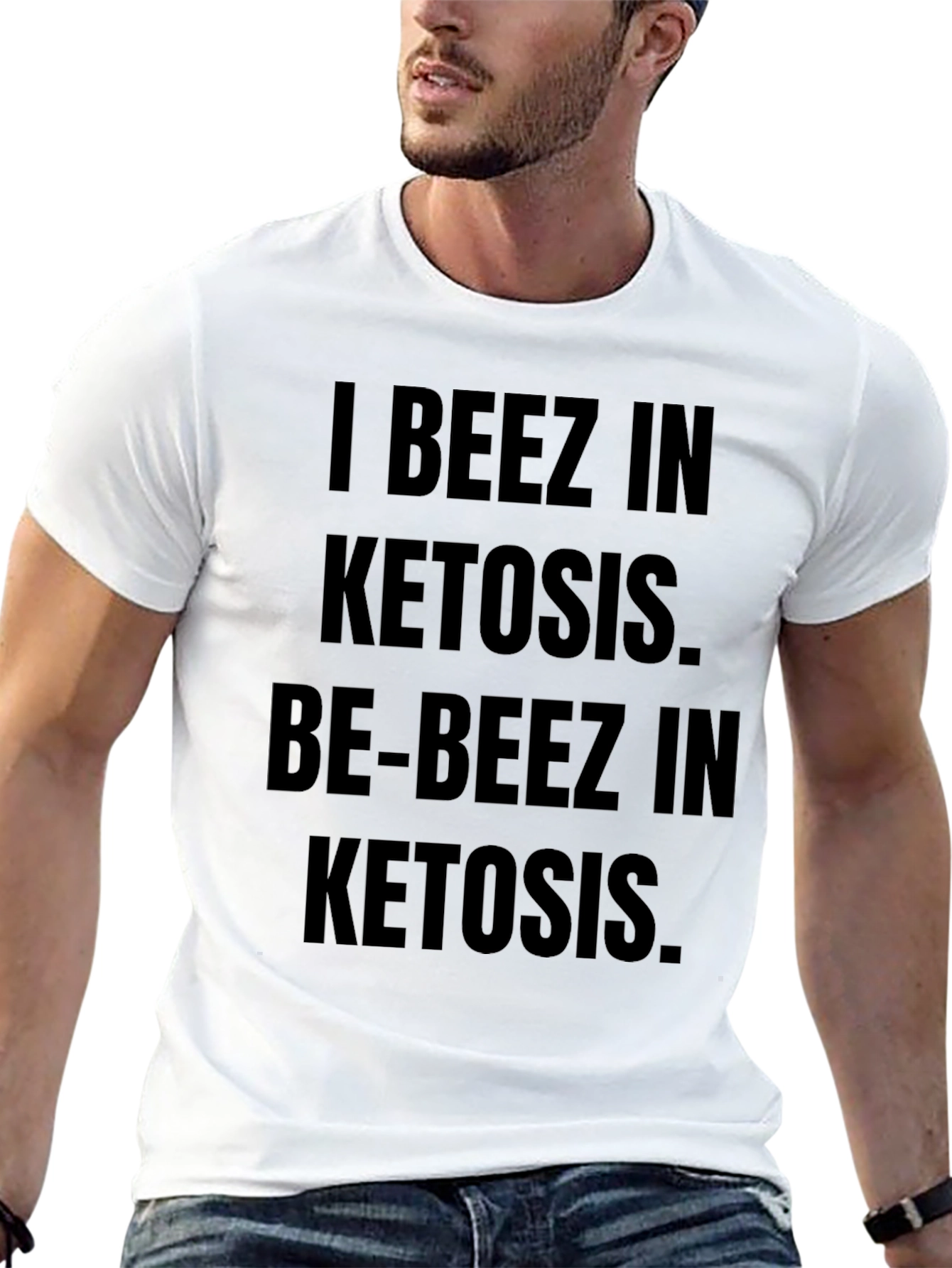 I BEEZ IN KETOSIS Black Graphic T-Shirt