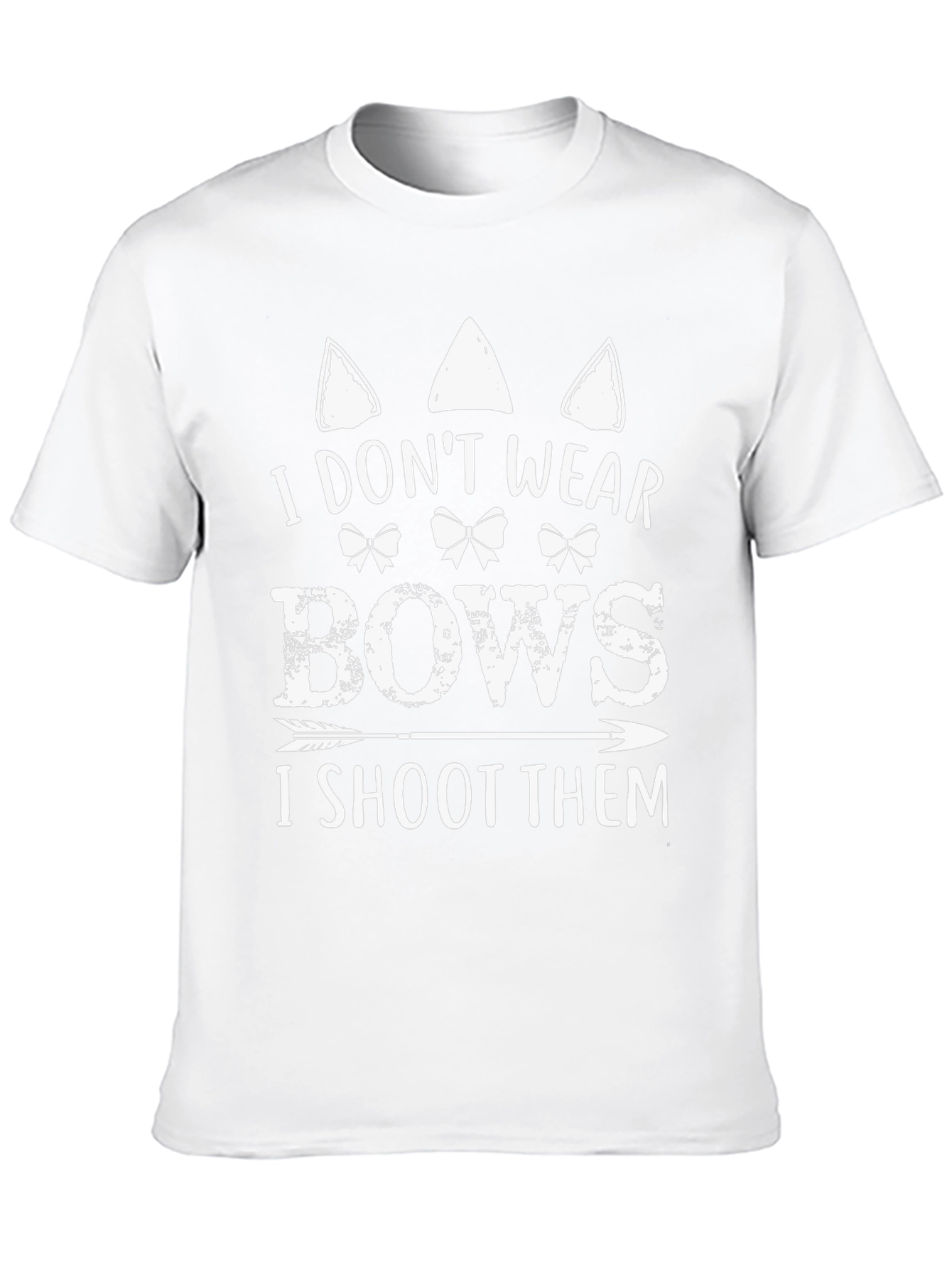 I Dont Wear Bows I Shoot Them Black T-Shirt