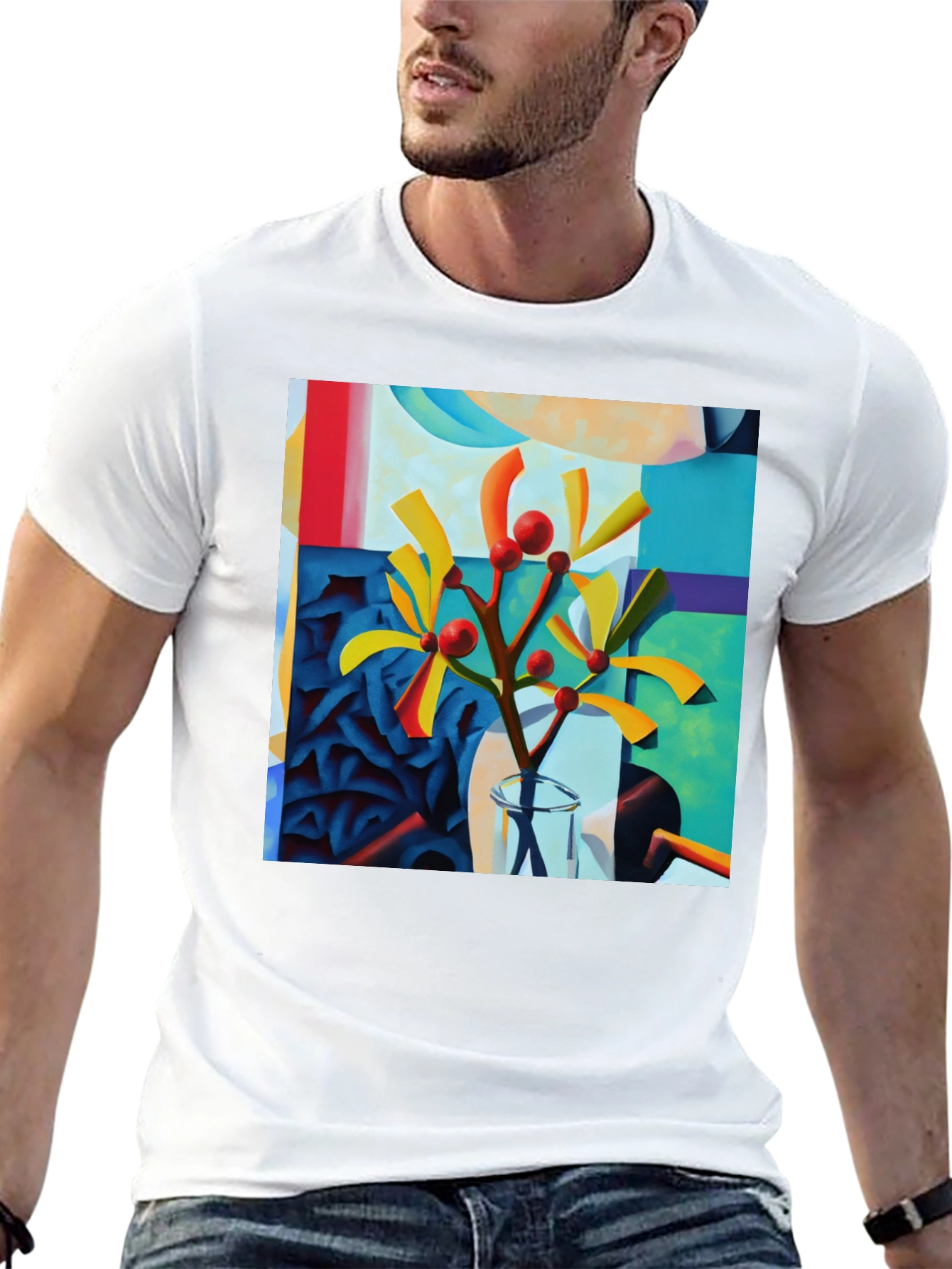 Abstract Botanical Art Graphic Tee