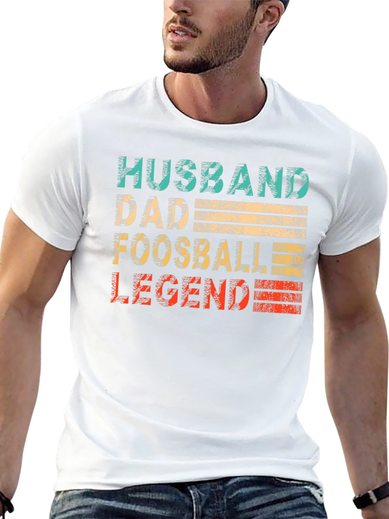 Husband Dad Foosball Legend Graphic T-Shirt