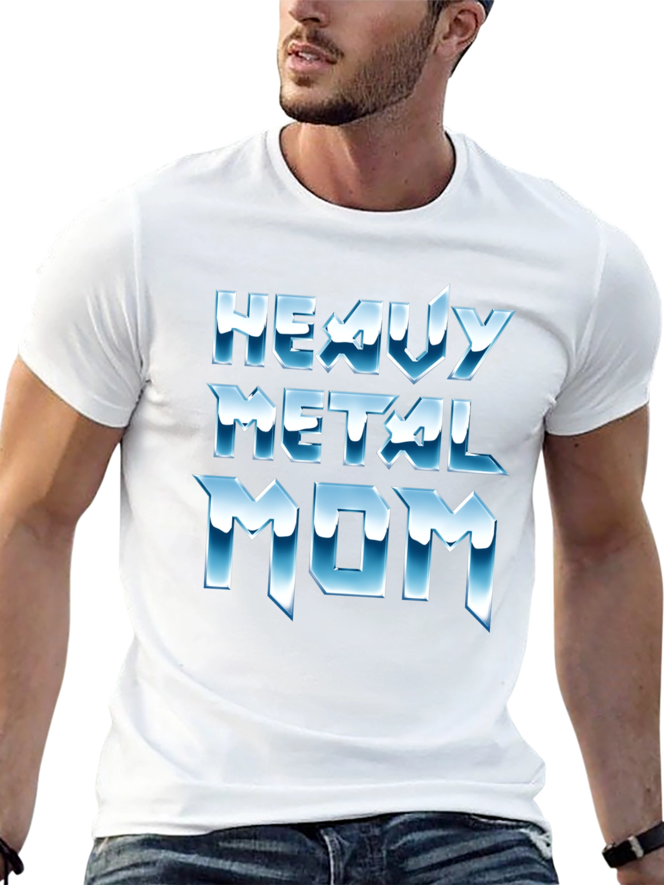 Heavy Metal Mom Graphic Tee - Cool Black T-Shirt