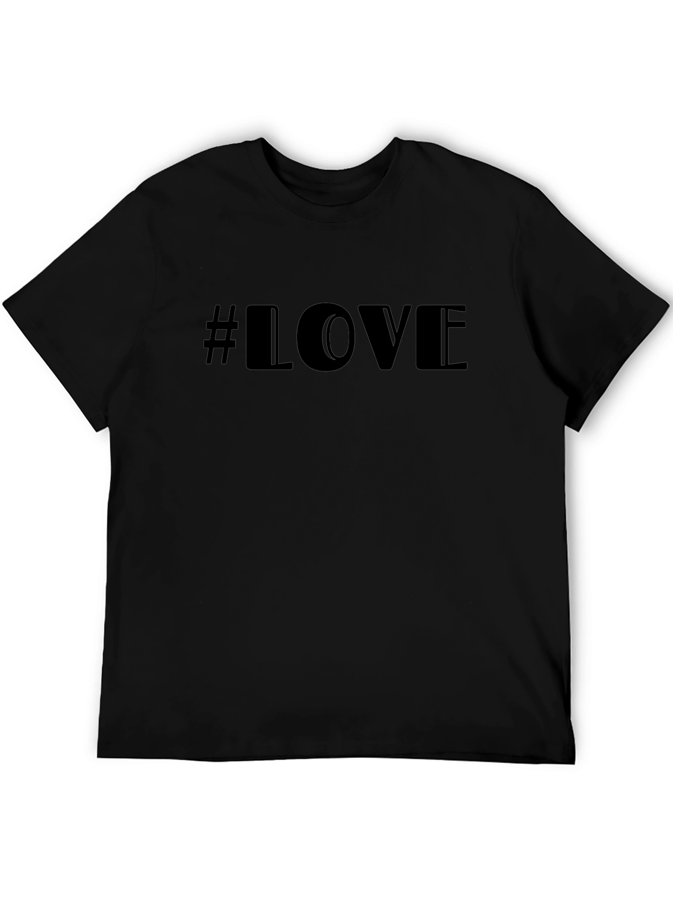 #LOVE Black Graphic Tee - Stylish Trendy Unisex Shirt
