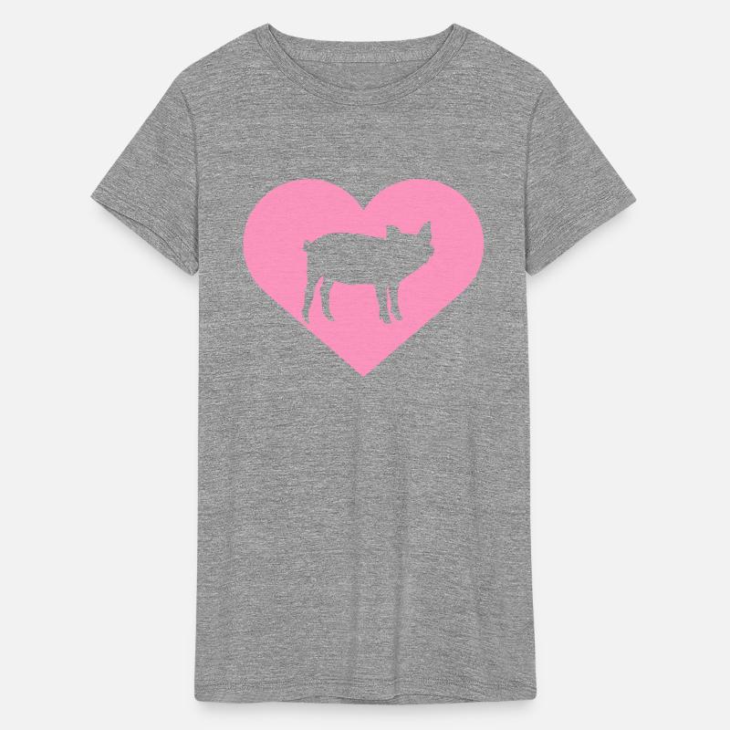 I Love Pigs pig heart piggy piglet silhouette