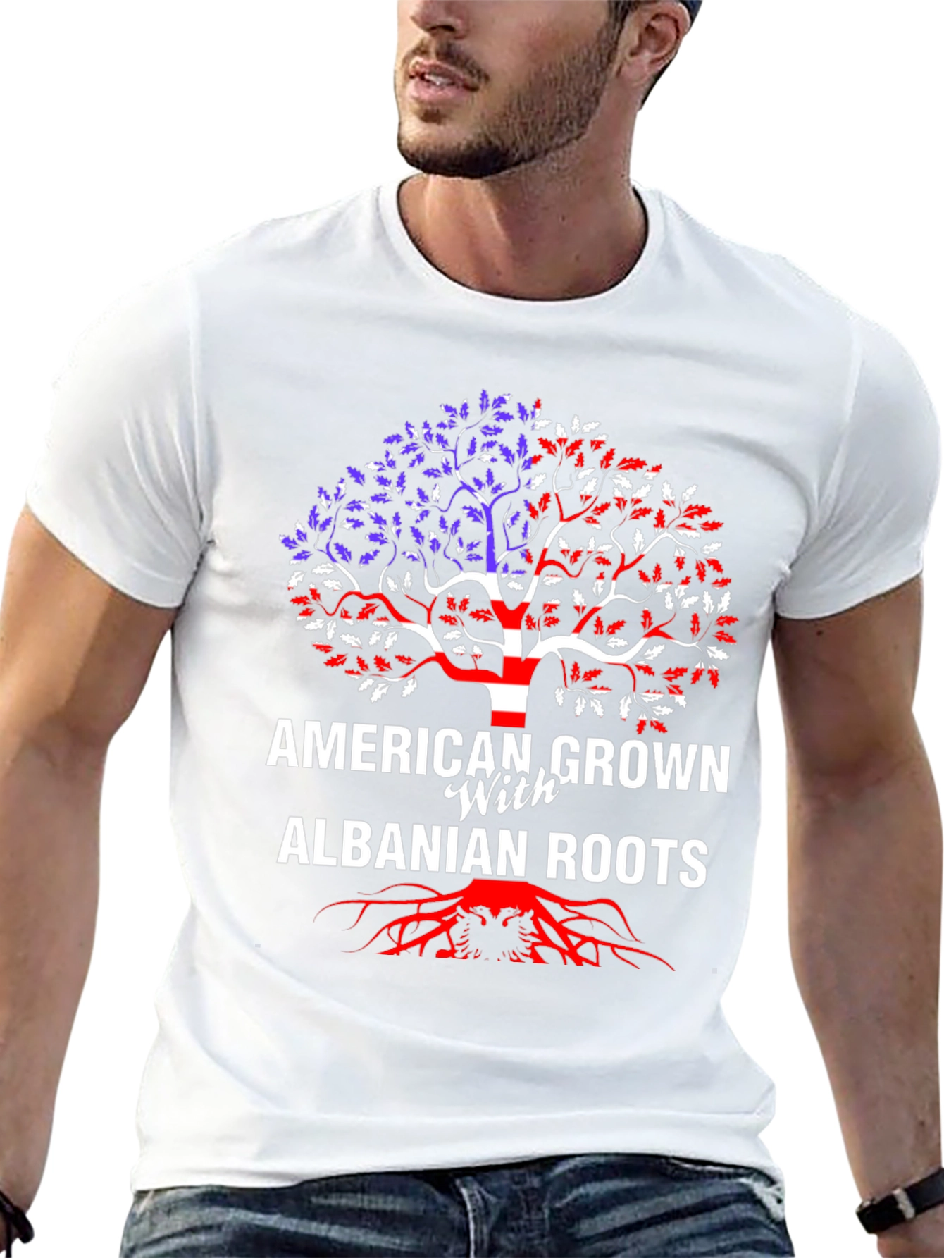 American Grown Albanian Roots T-Shirt
