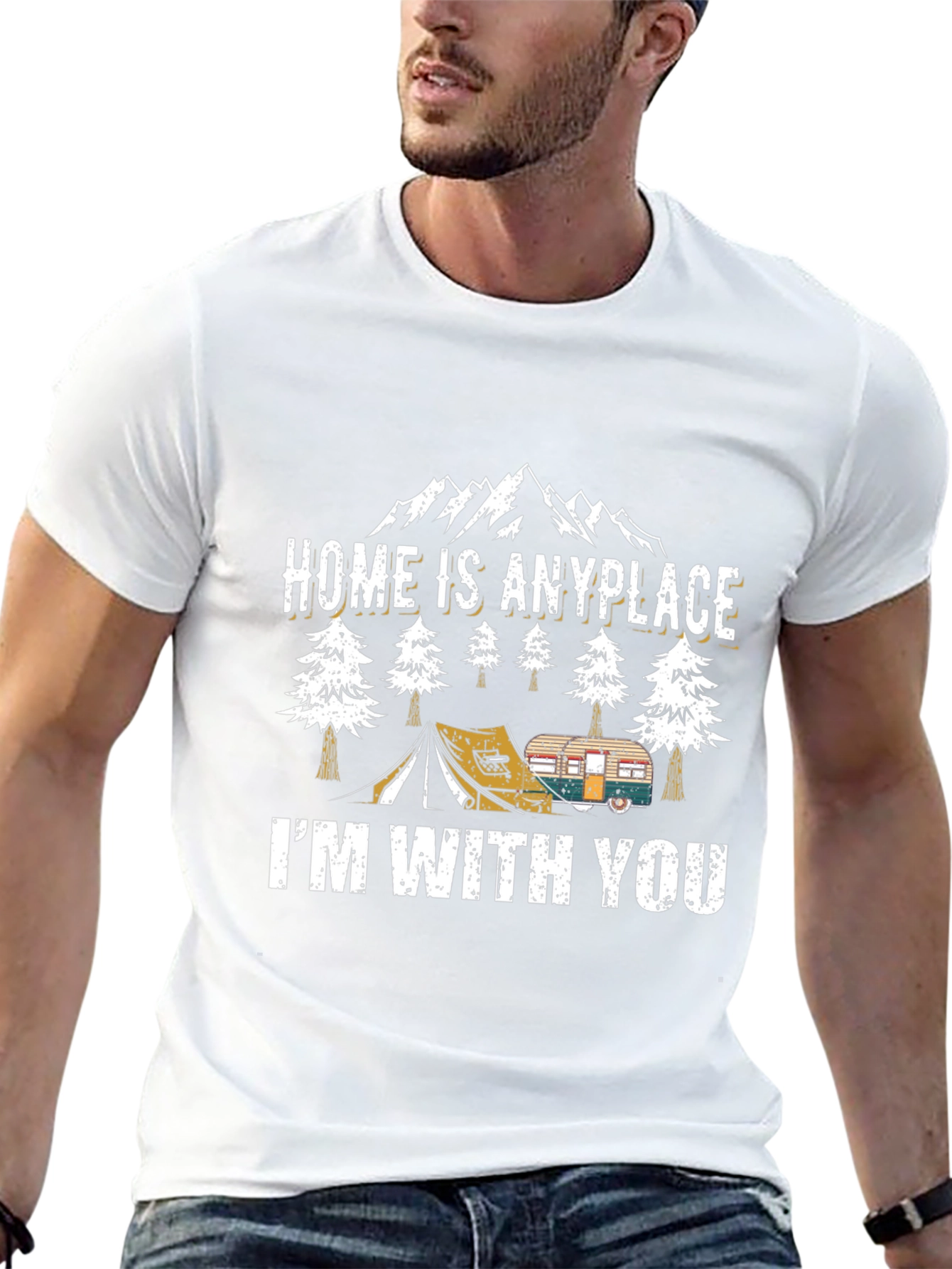 Home is Anyplace Camping T-Shirt