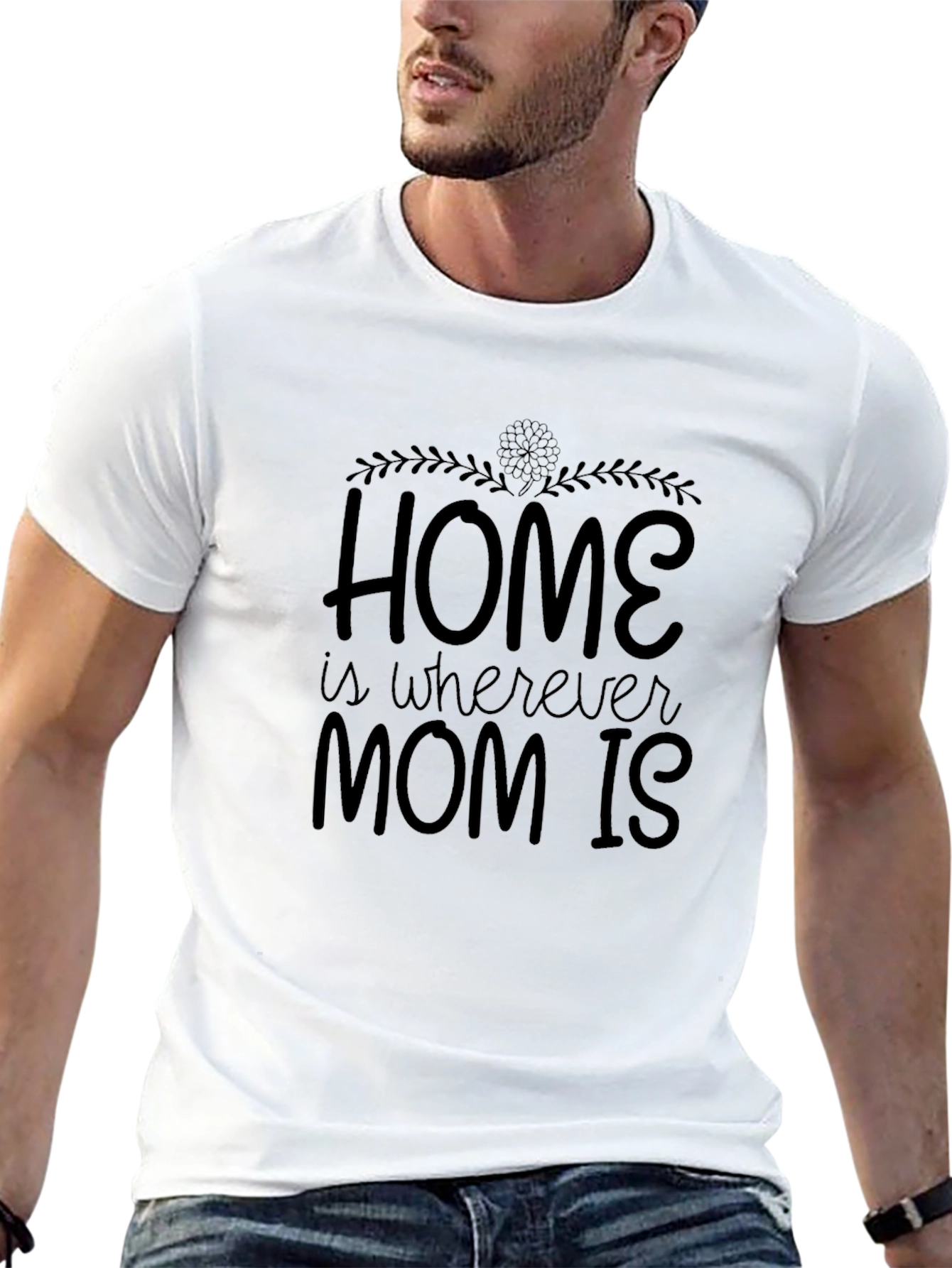 Home is Where Mom Is - Black T-Shirt