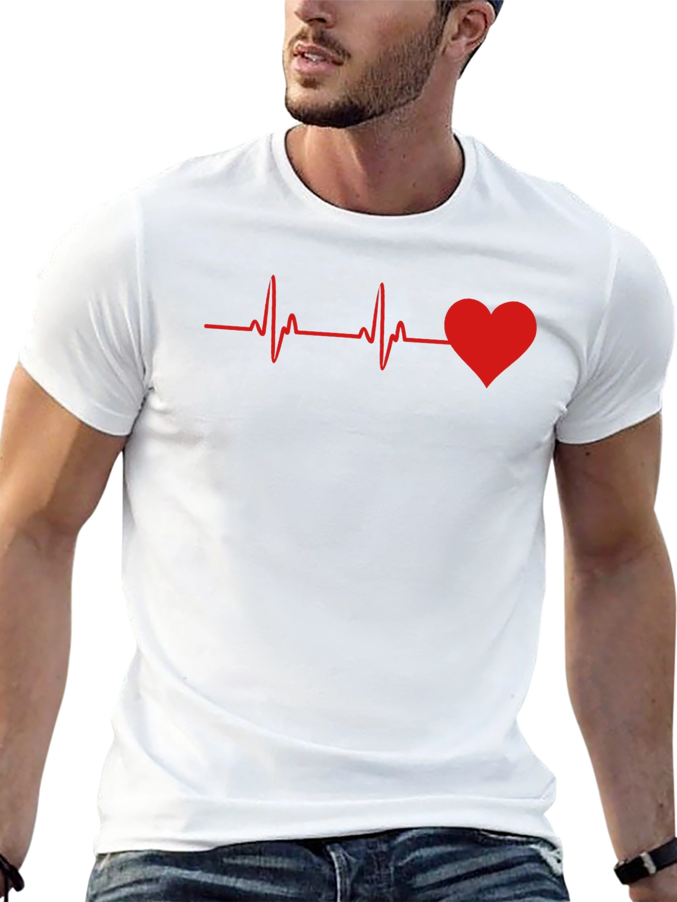 Heartbeat Graphic T-Shirt - Love Life