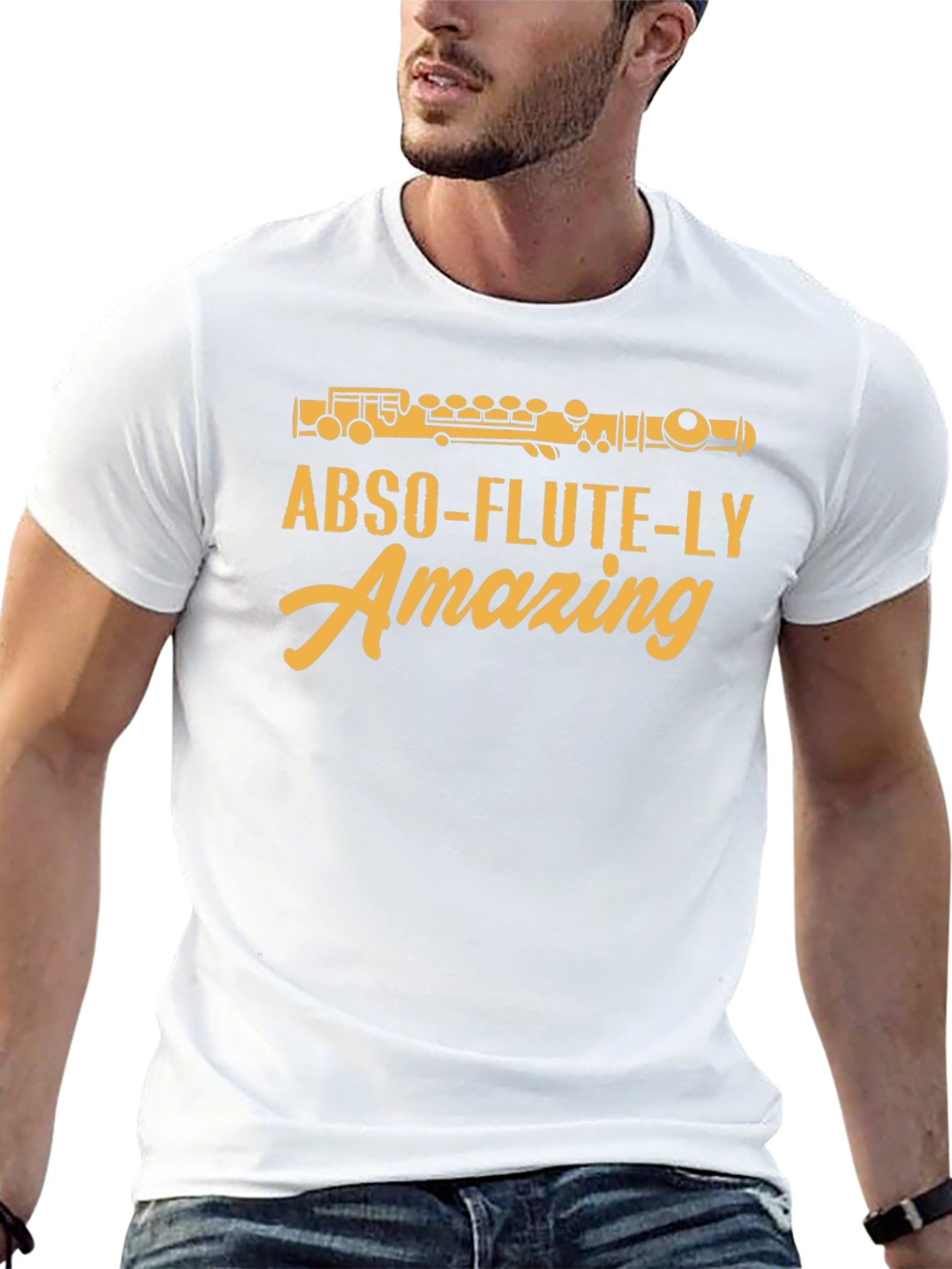 Abso-flute-ly Amazing T-Shirt - Musician Humor Tee