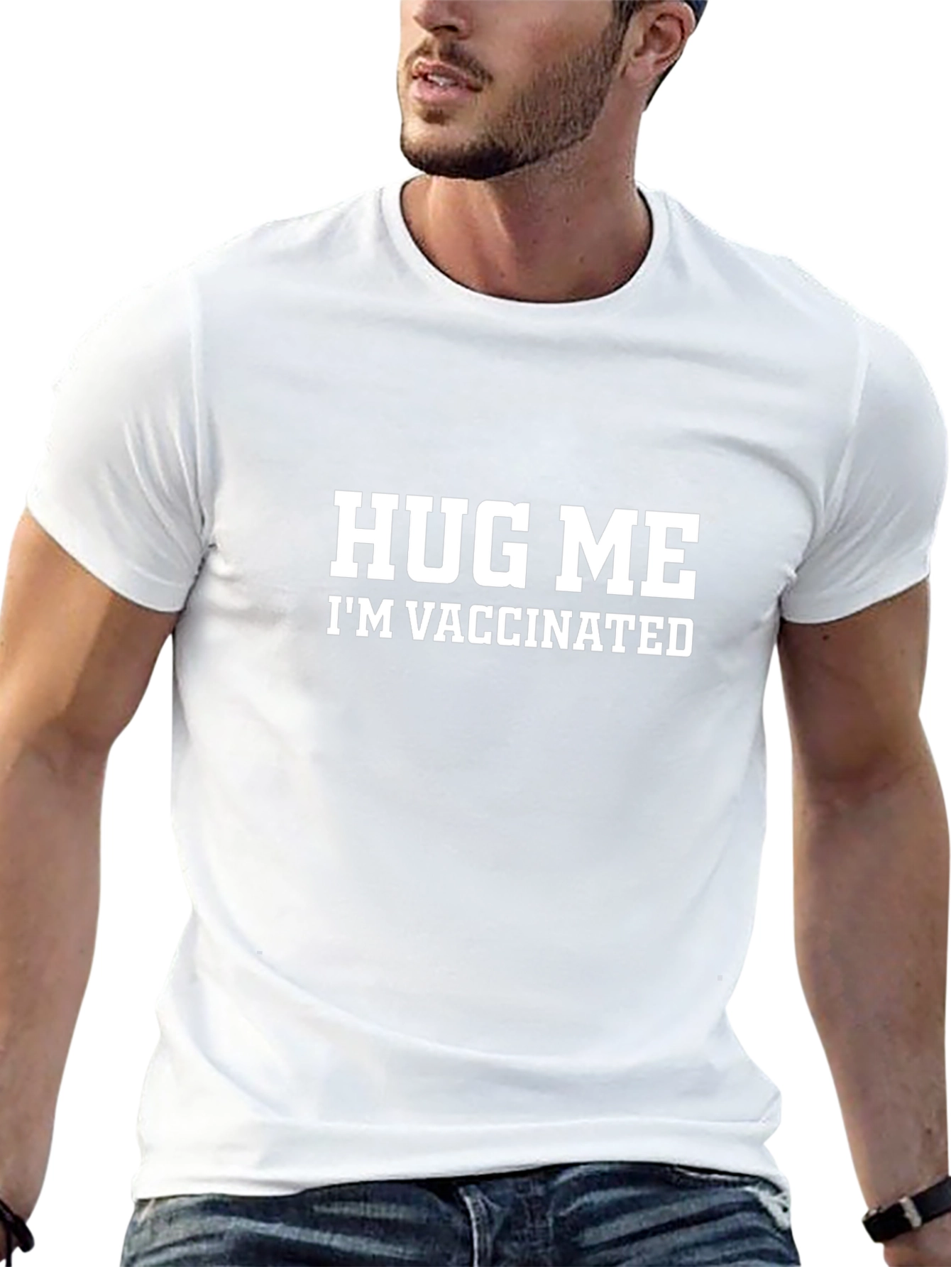 Hug Me Im Vaccinated Graphic Tee