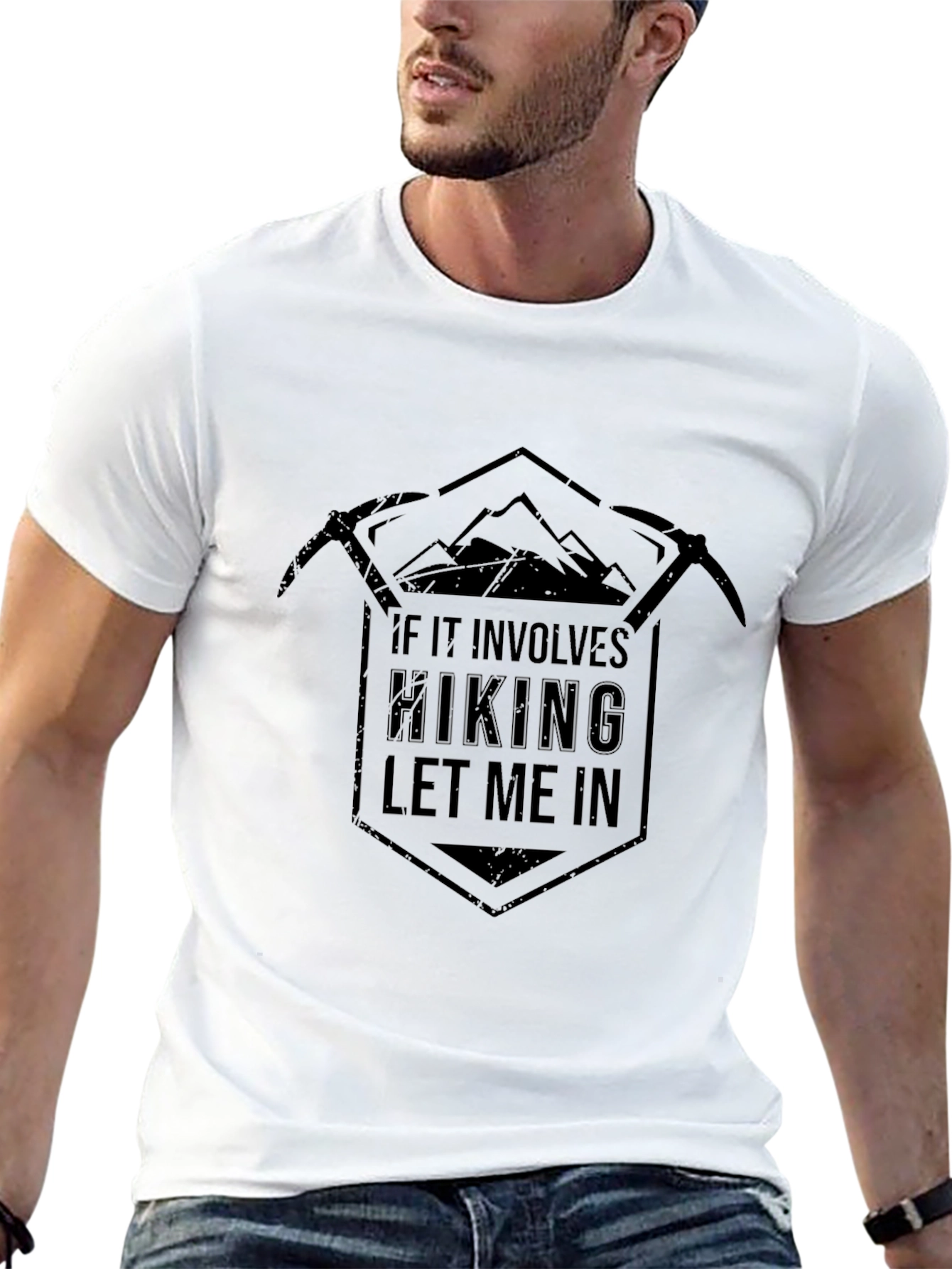 Hiking Enthusiast Graphic T-Shirt