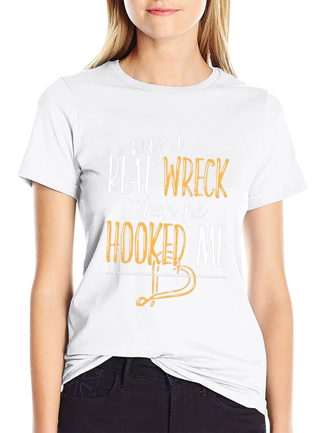 Hooked on Love Graphic Tee - Black