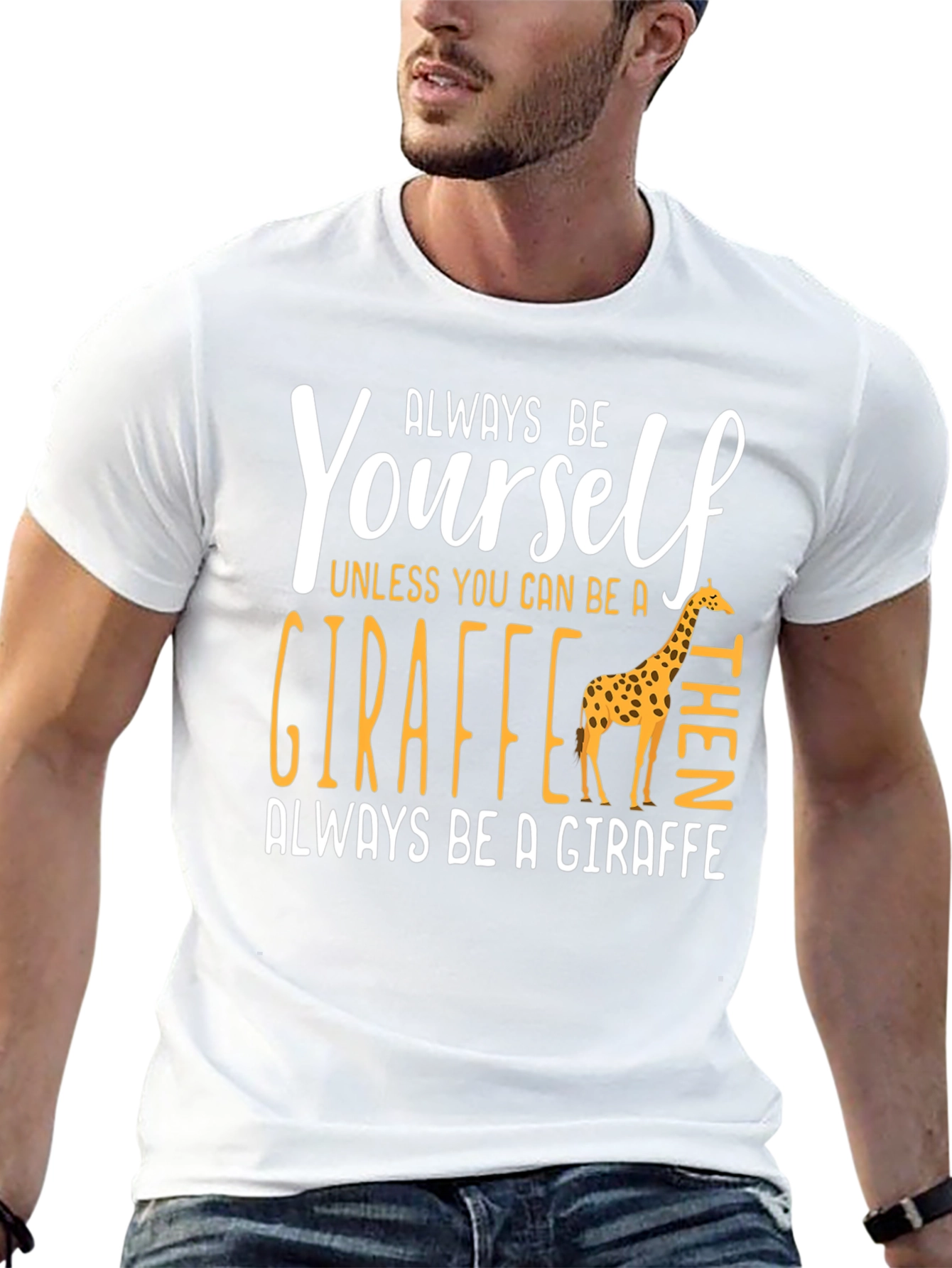 Always Be Yourself Giraffe Graphic Tee