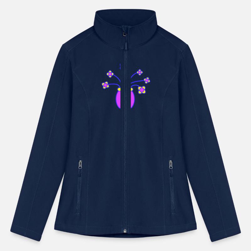 Many Purple Flowers In Vase Decorative Pattern