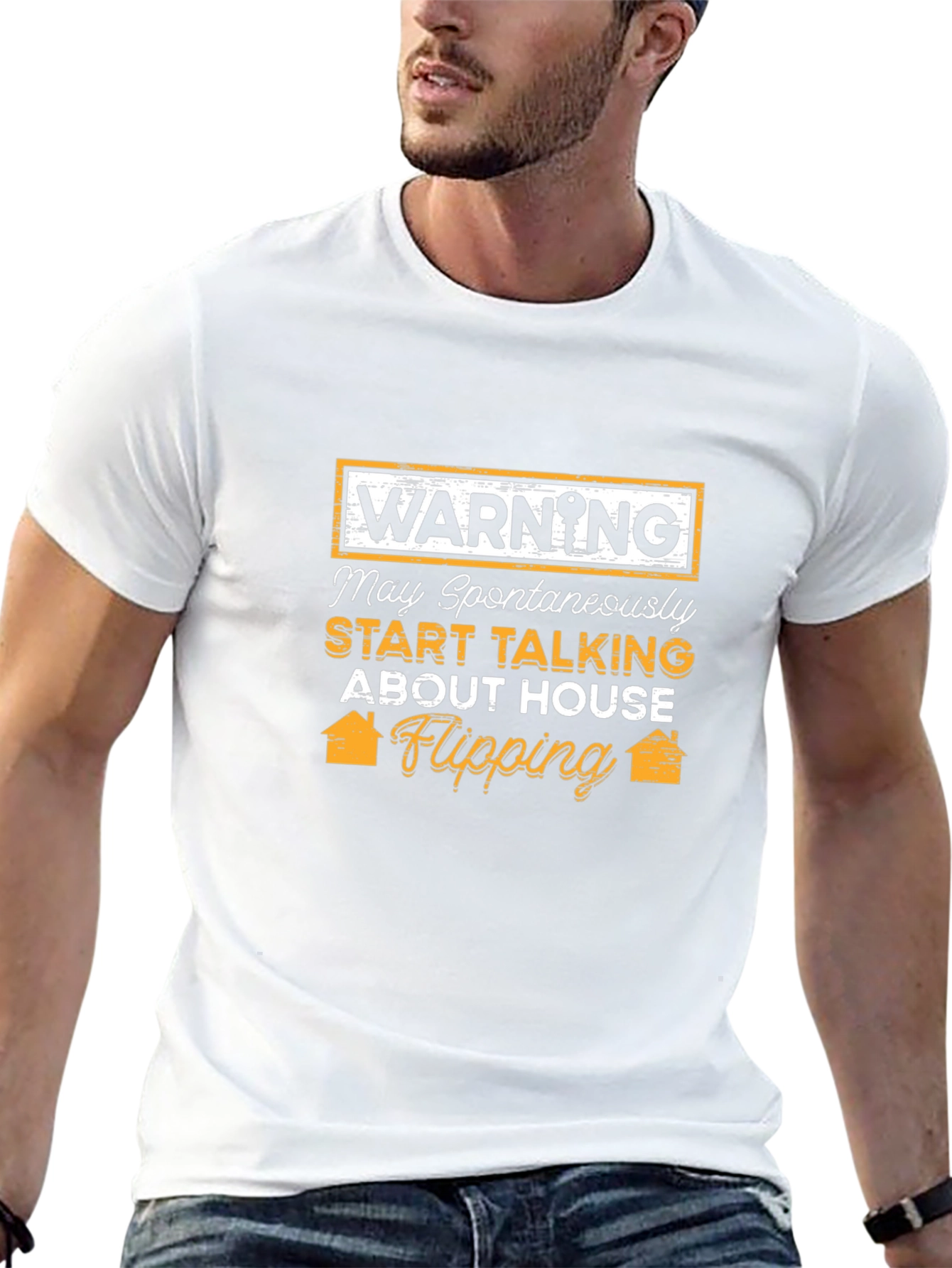 House Flipping Warning T-Shirt - Spontaneous Real Estate Talk