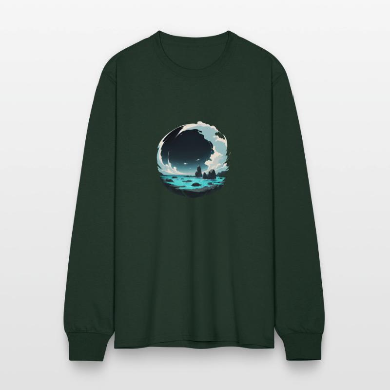 Ocean Scene in a Circle