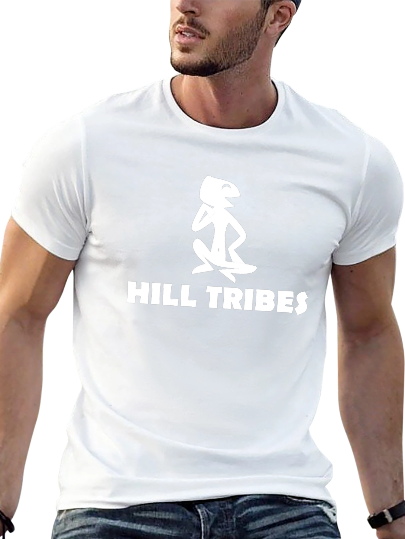 Hill Tribes Black Graphic Tee - Unique Design