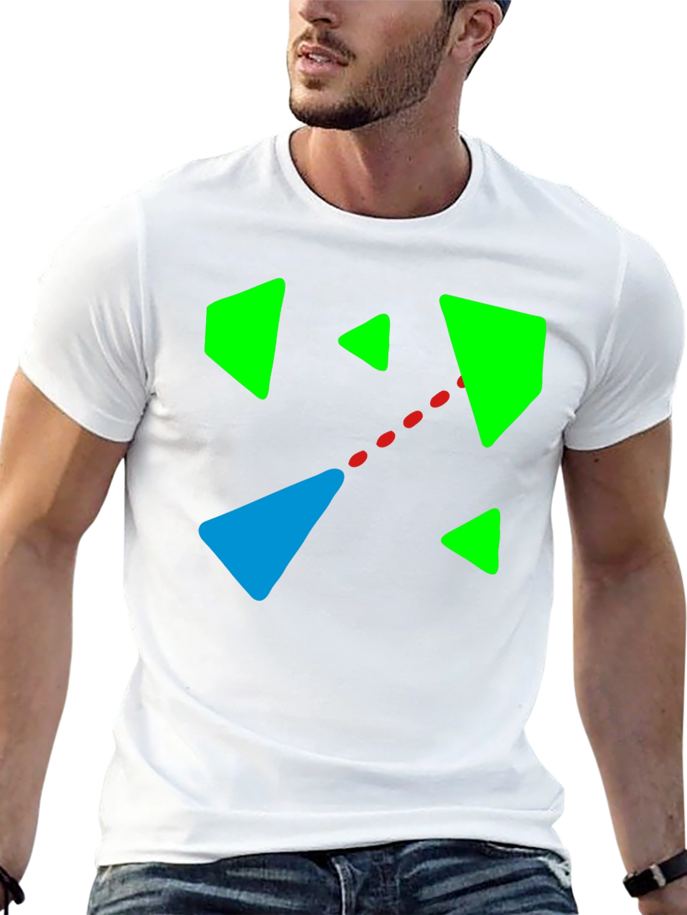 Abstract Geometric Graphic T-Shirt