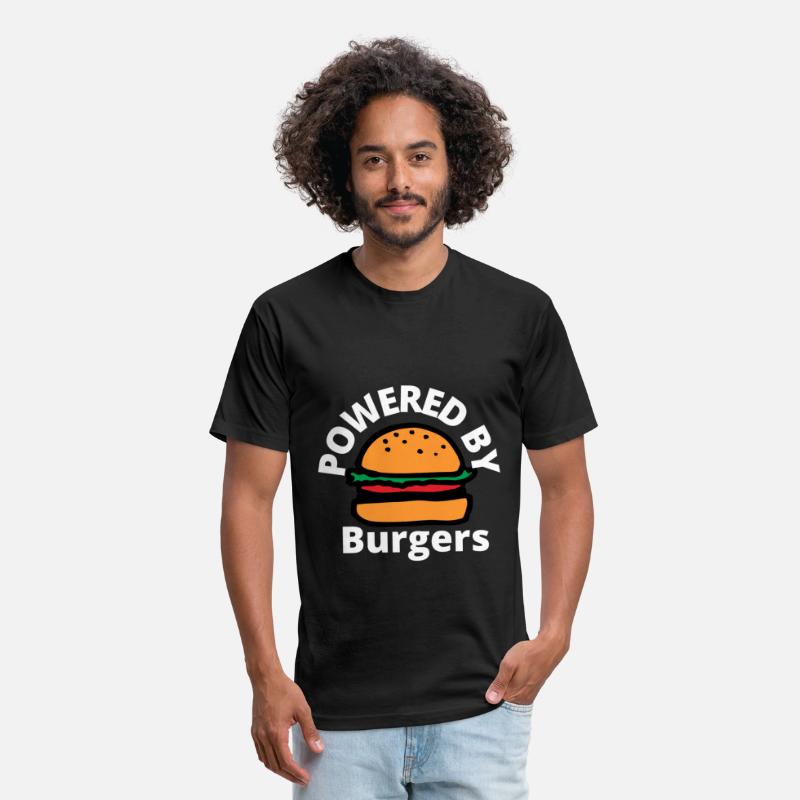 Powered by Burgers - Fast Food Lover - Funny Beef