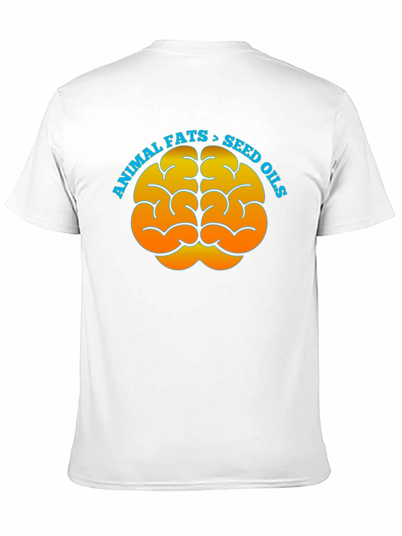 Animal Fats Brain Graphic T-Shirt