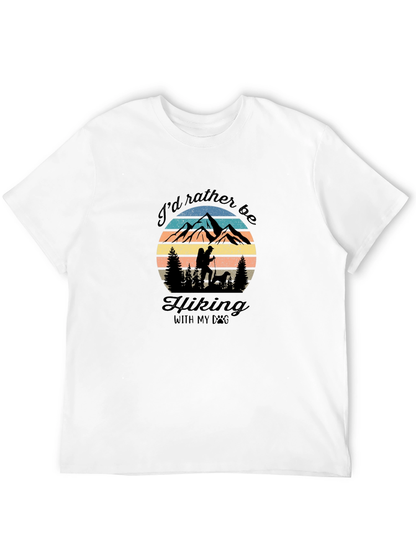 Hiking with Dog Graphic Tee