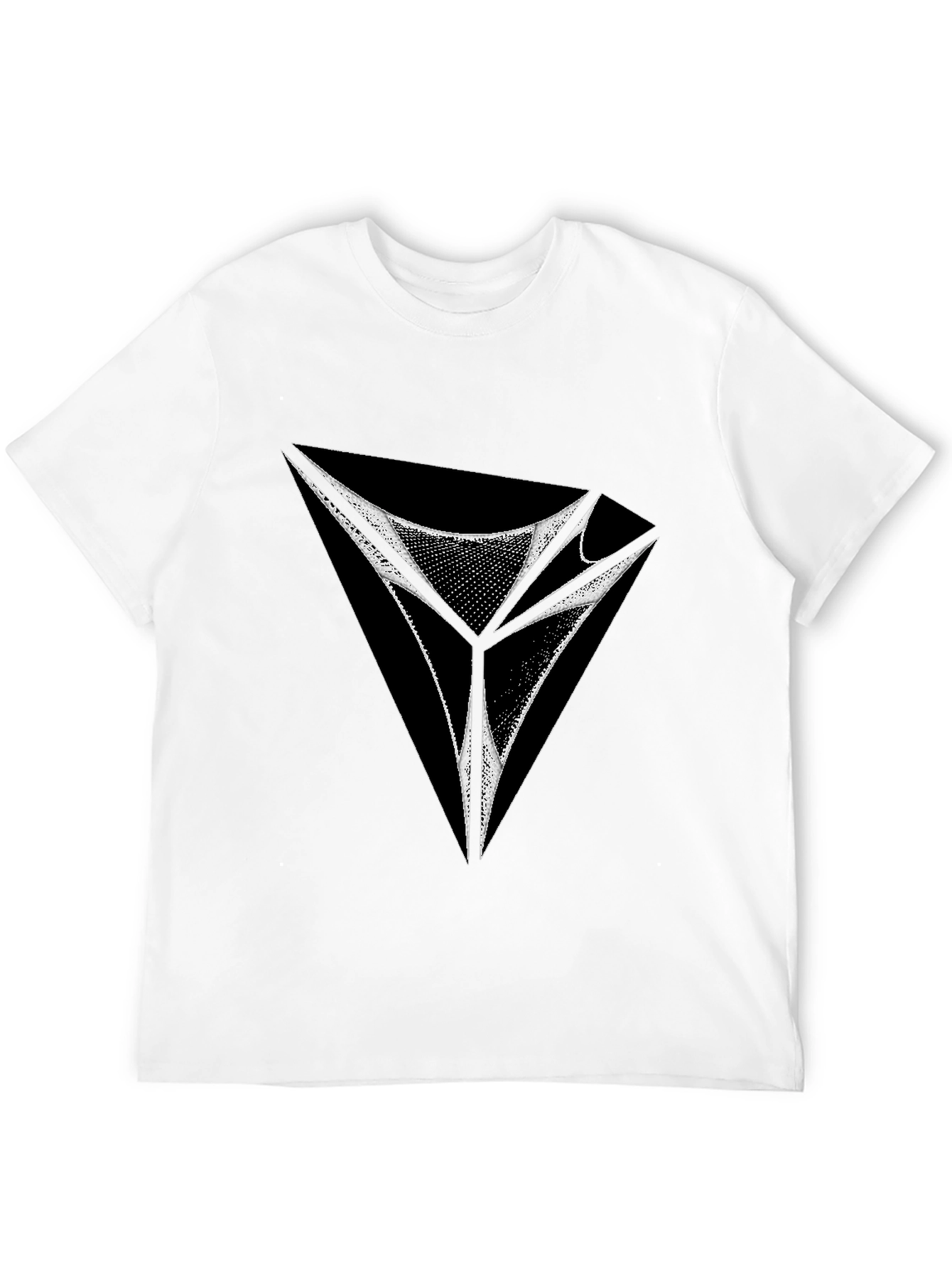 Abstract Geometric Graphic Tee - Modern Design Shirt