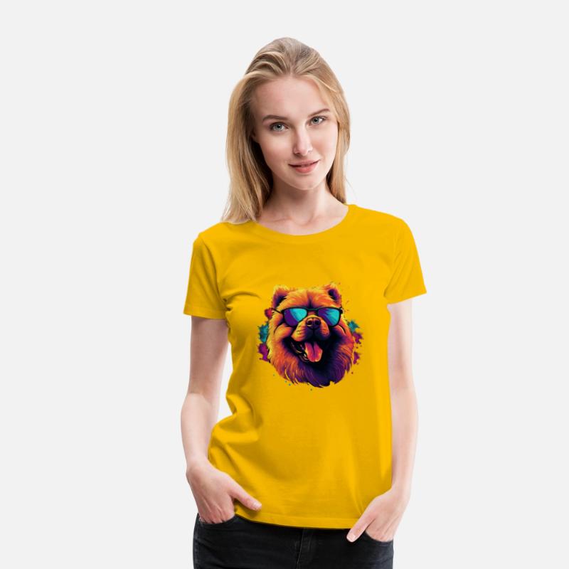 Retro Wave Chow Chow Dog Shirt