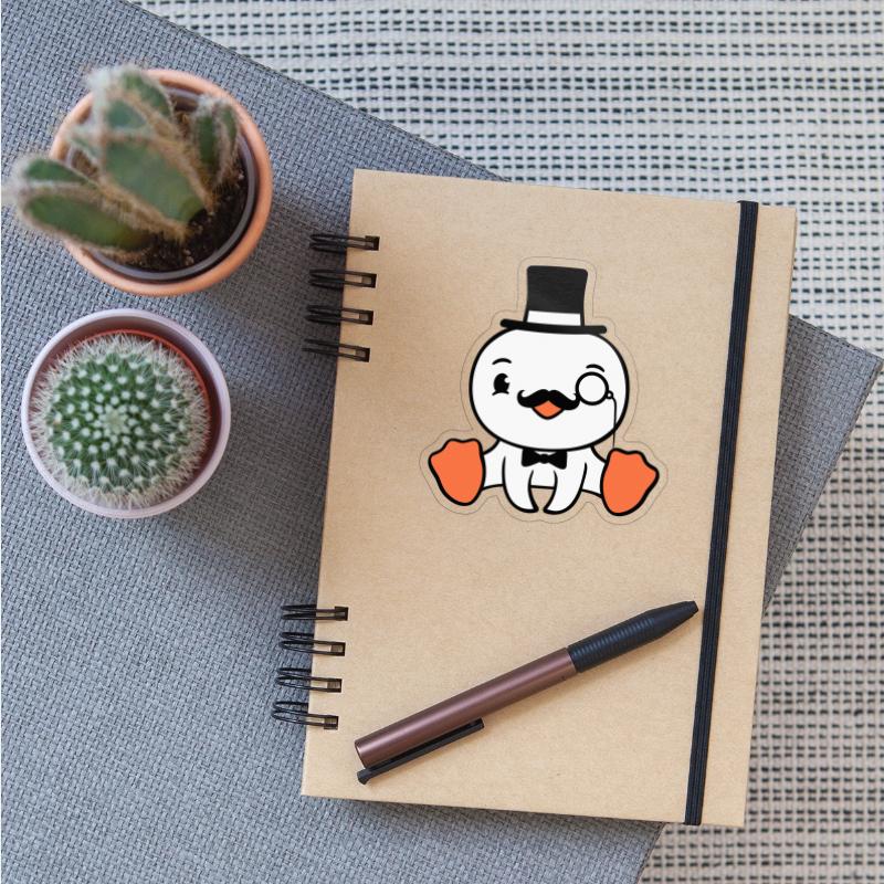 Sir Bird Top Hat Monocle Glasses Rich Gentleman