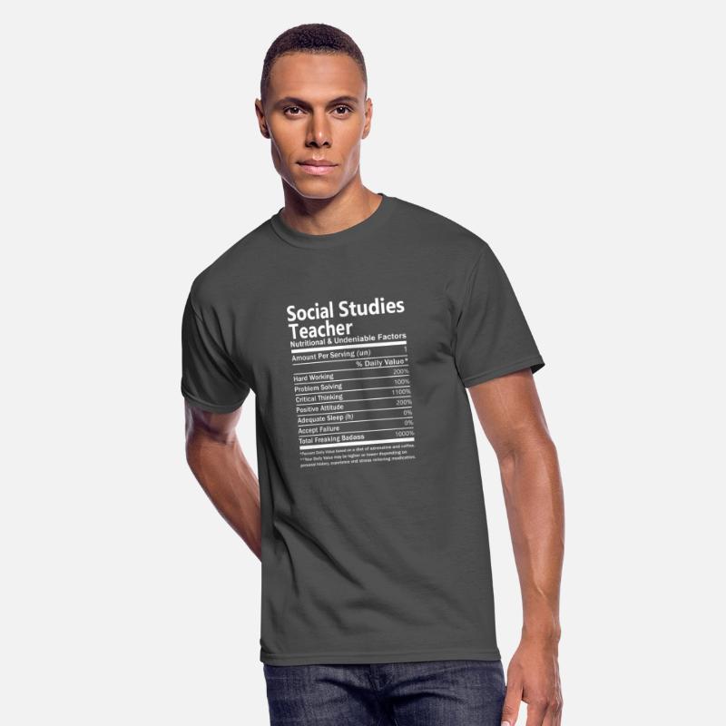 Social Studies Teacher T Shirt - Nutritional And U