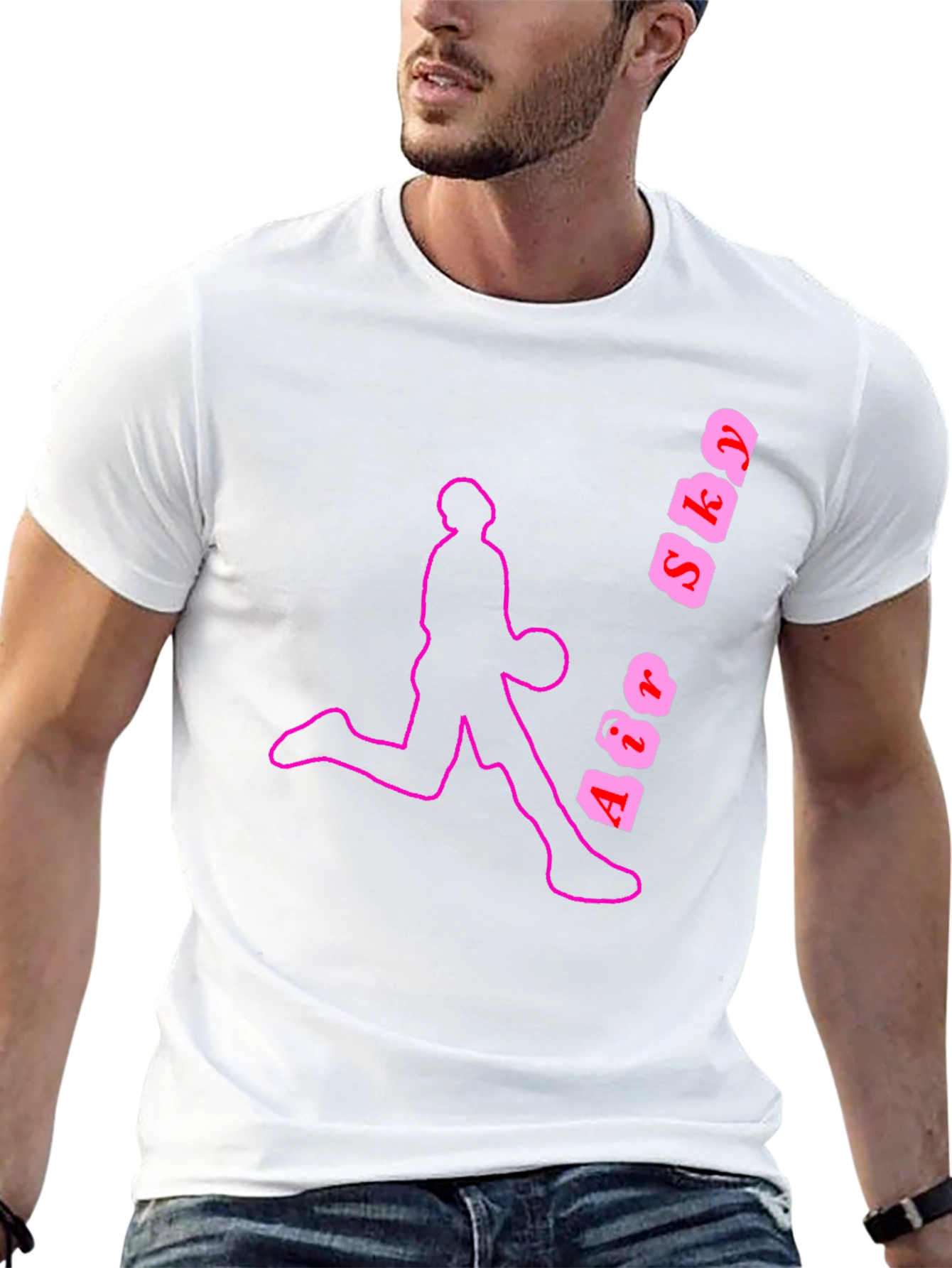 Air Sky Basketball Graphic Tee - Black