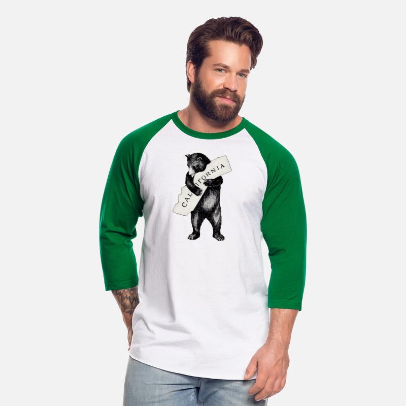 Usa I Love California Art-Retro Cali Bear Hug