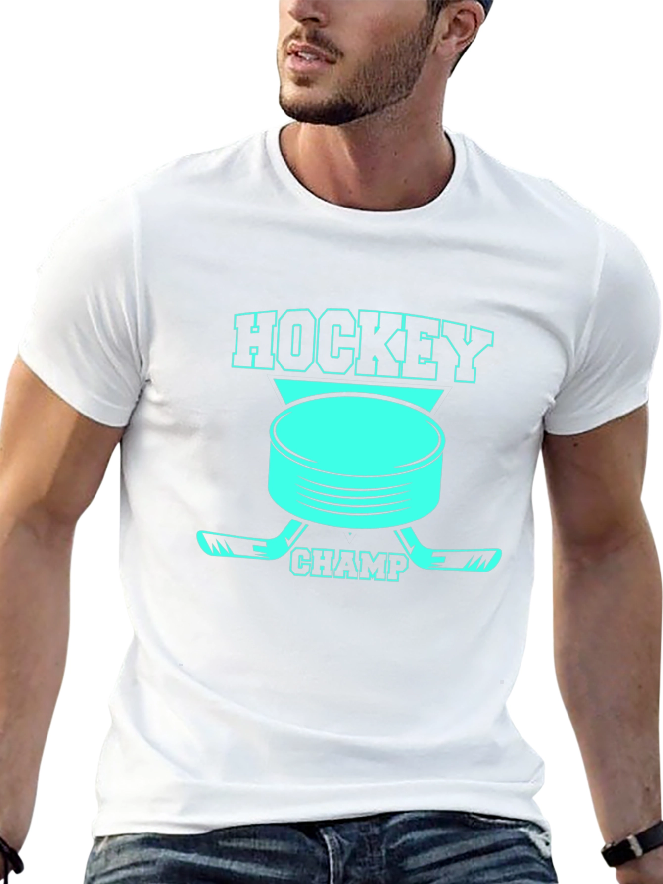 Hockey Champ Graphic Tee - Black