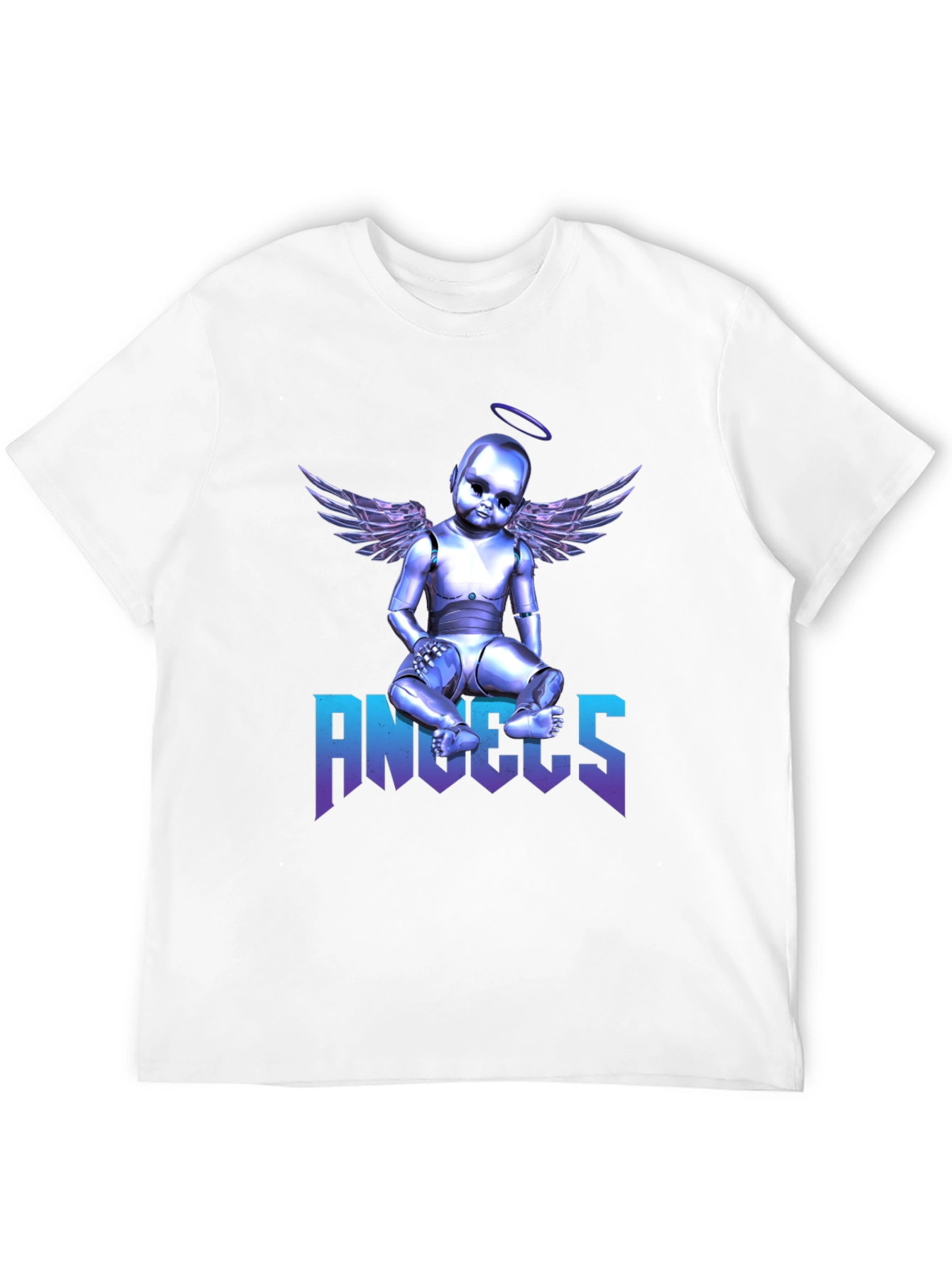 Angels Robot Baby Graphic Print T-Shirt