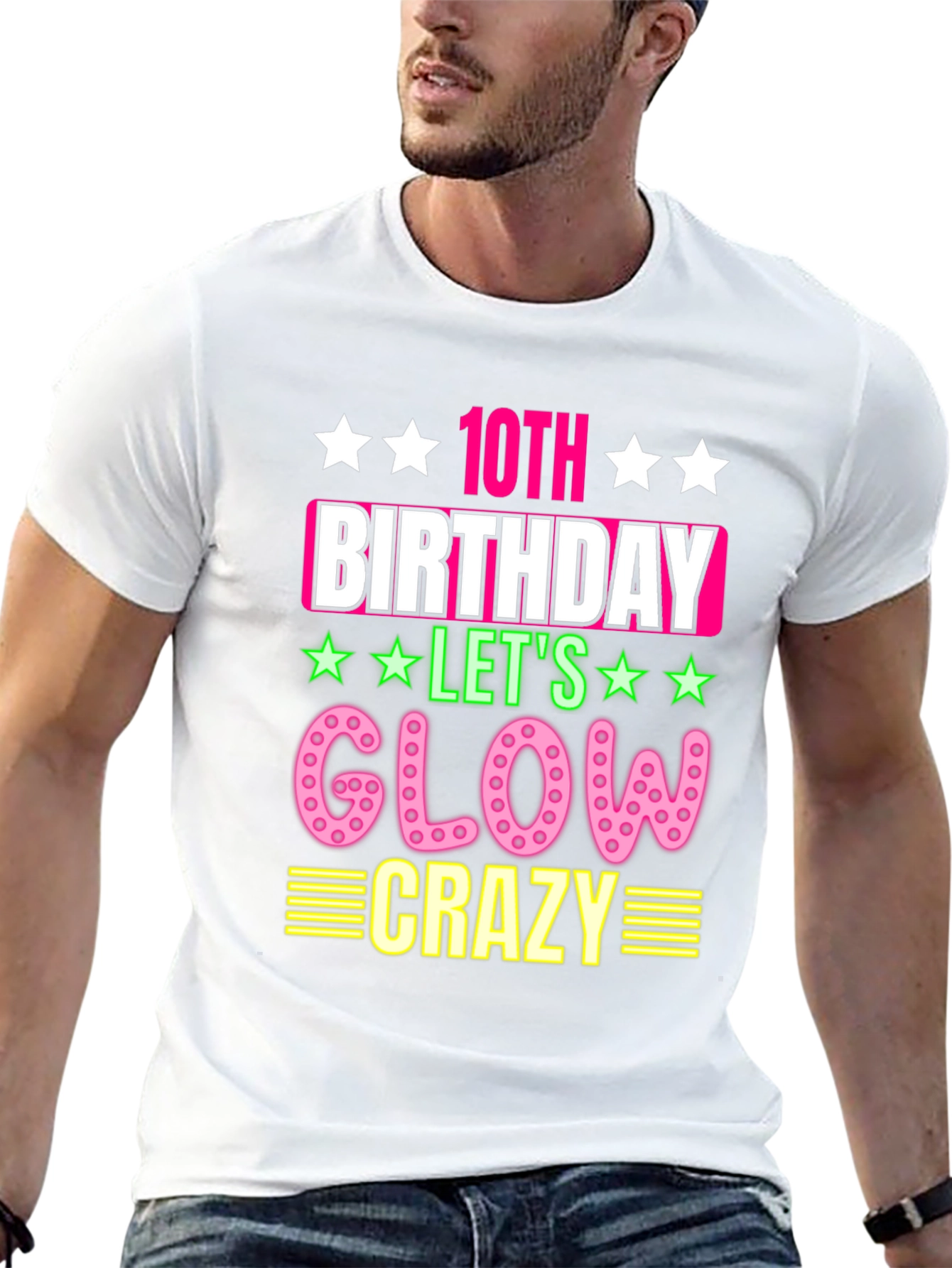10th Birthday Glow Crazy T-Shirt