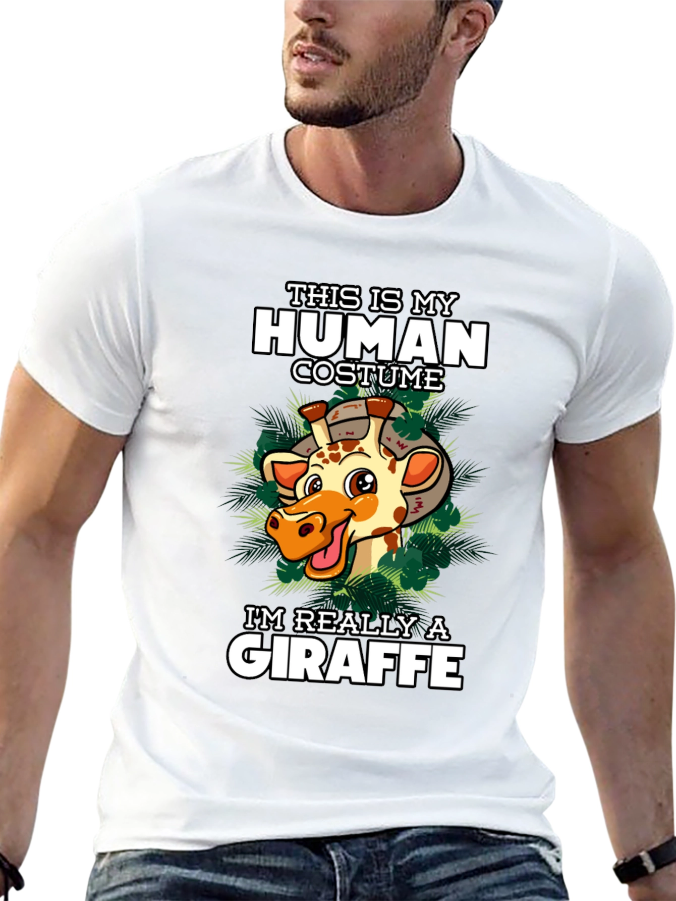 Human Costume Giraffe T-Shirt