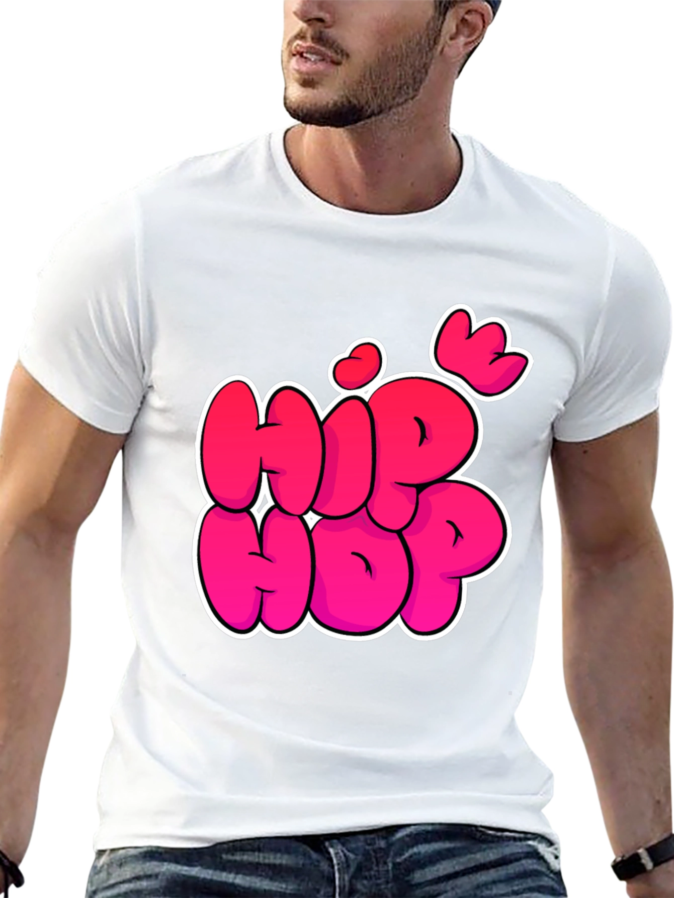 Hip Hop Graphic Black T-Shirt