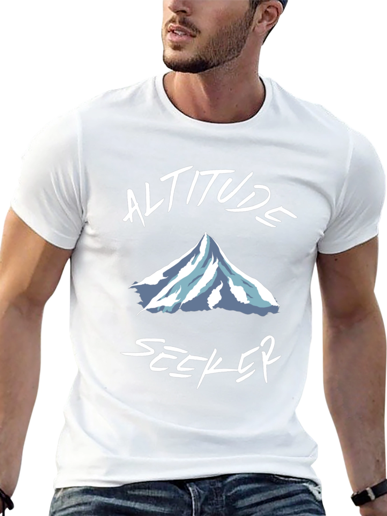 Altitude Seeker Black Graphic T-Shirt