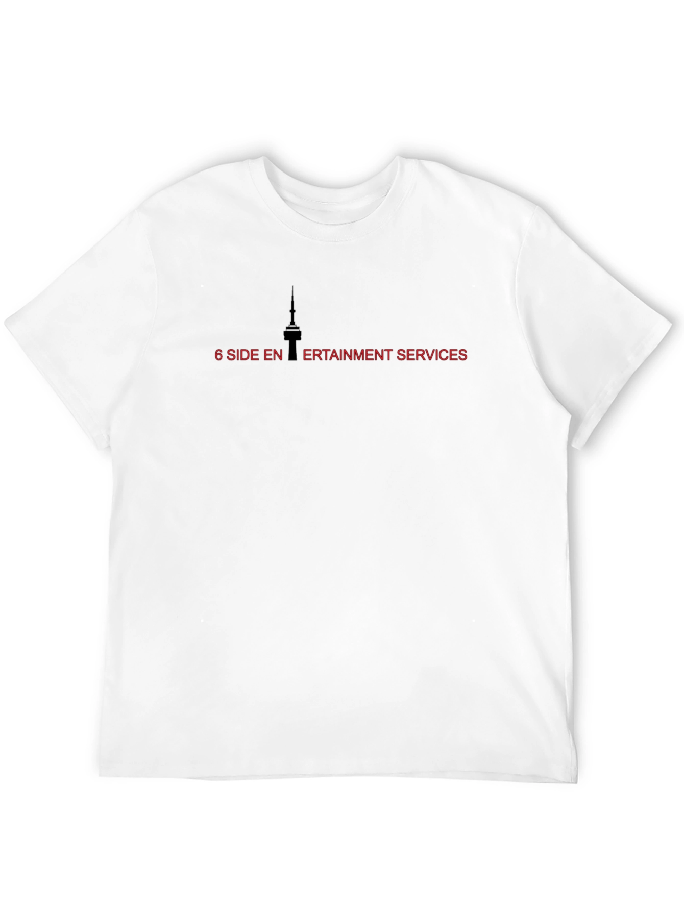 6 Side Entertainment Services Black T-Shirt
