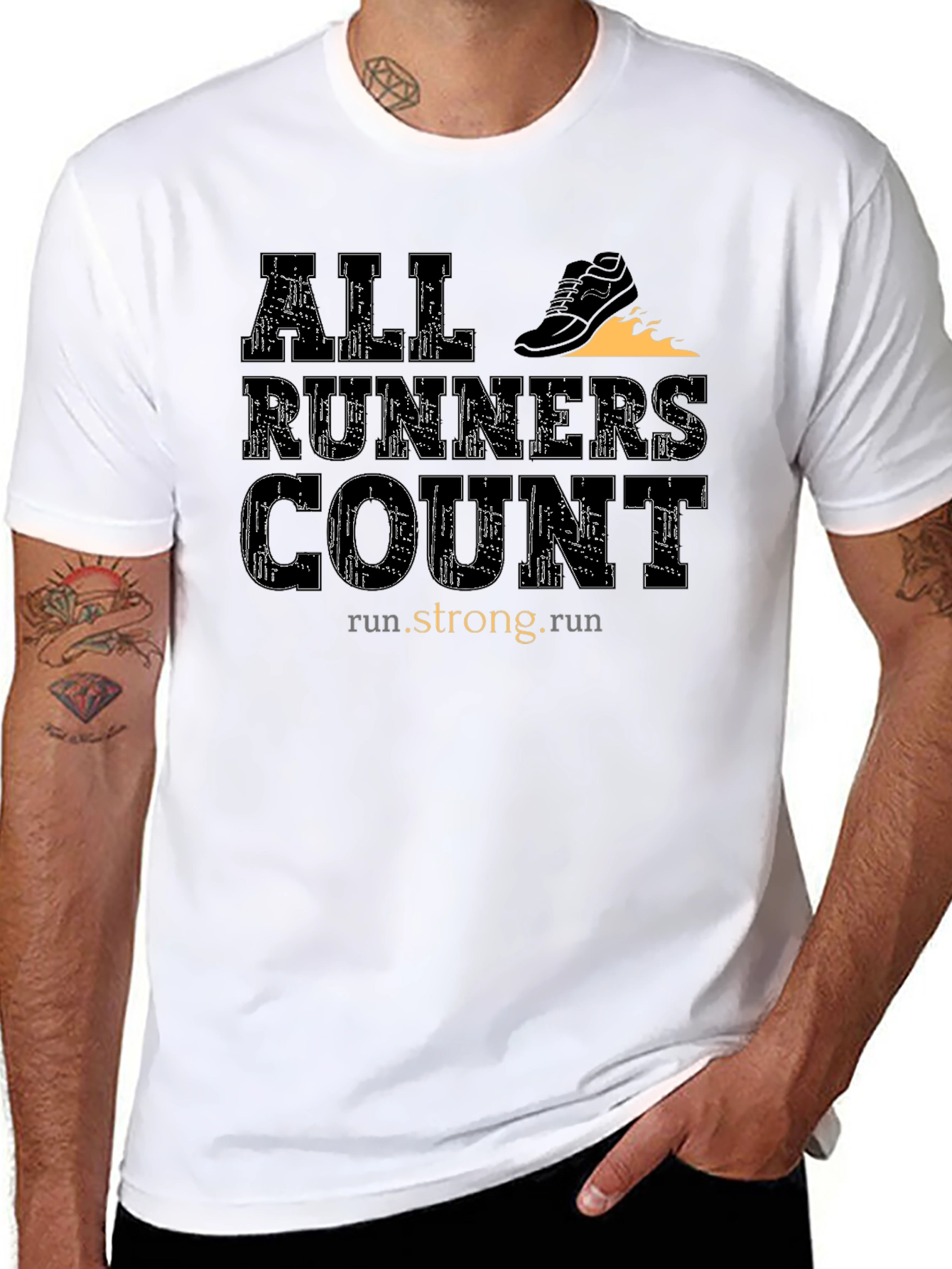 All Runners Count T-Shirt - Run Strong