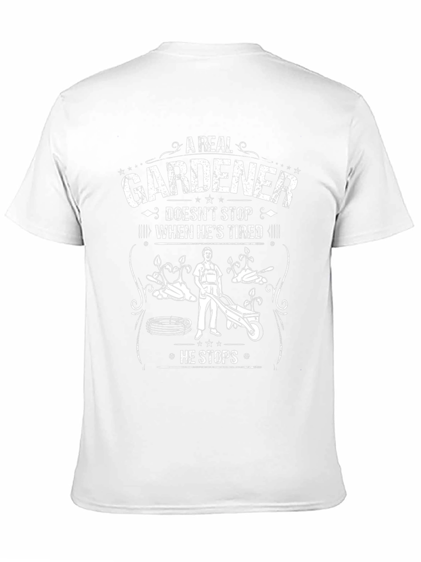A Real Gardener T-Shirt - Garden Lover Gift