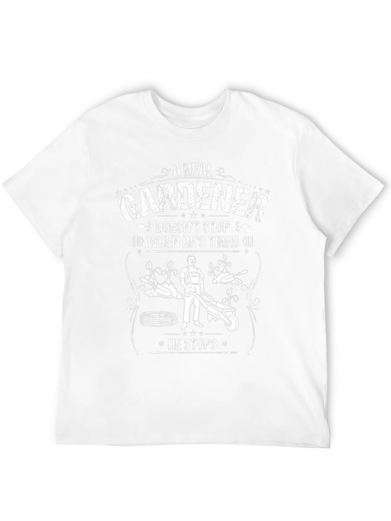 A Real Gardener T-Shirt - Garden Lover Gift