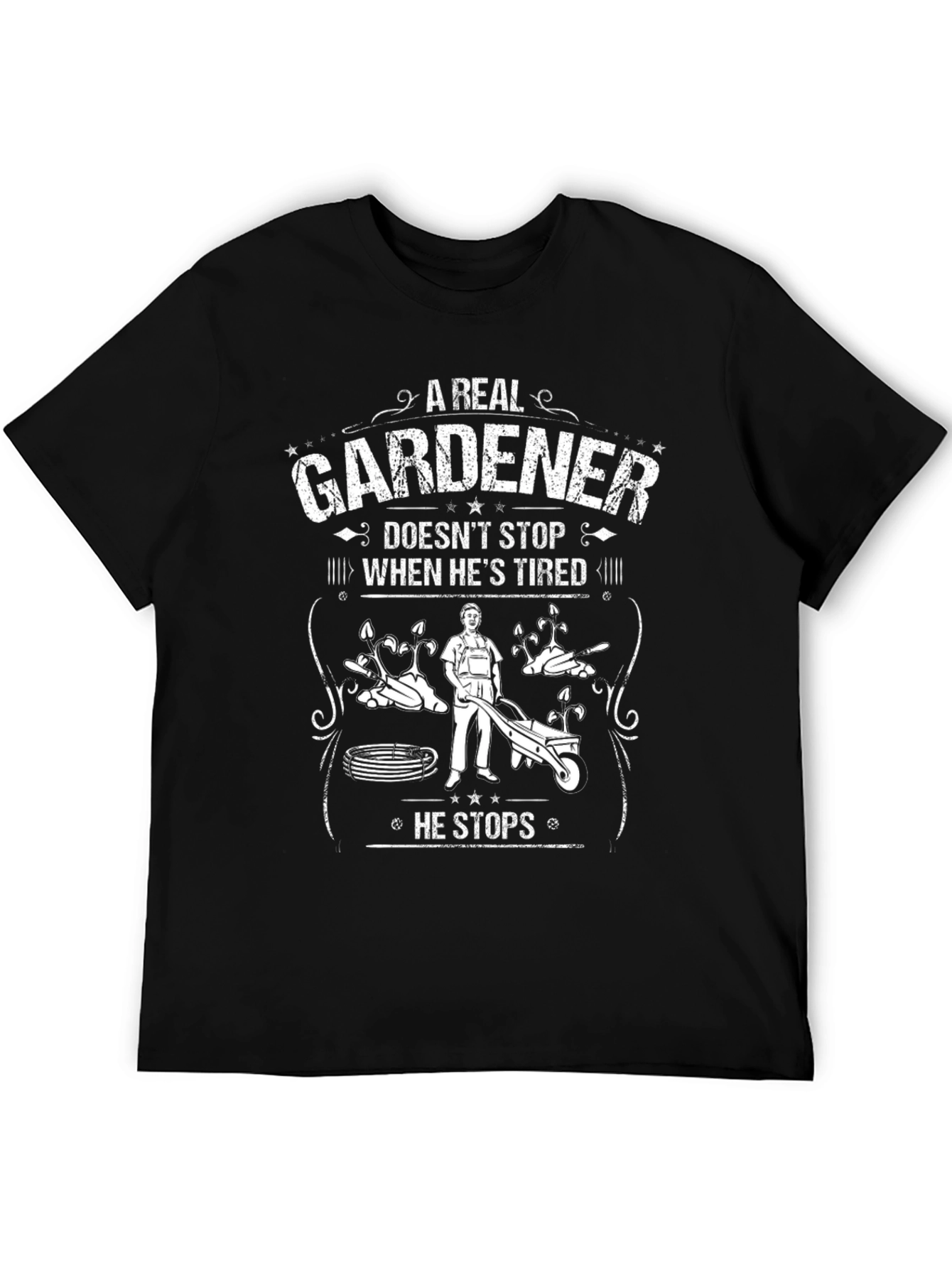 A Real Gardener T-Shirt - Garden Lover Gift