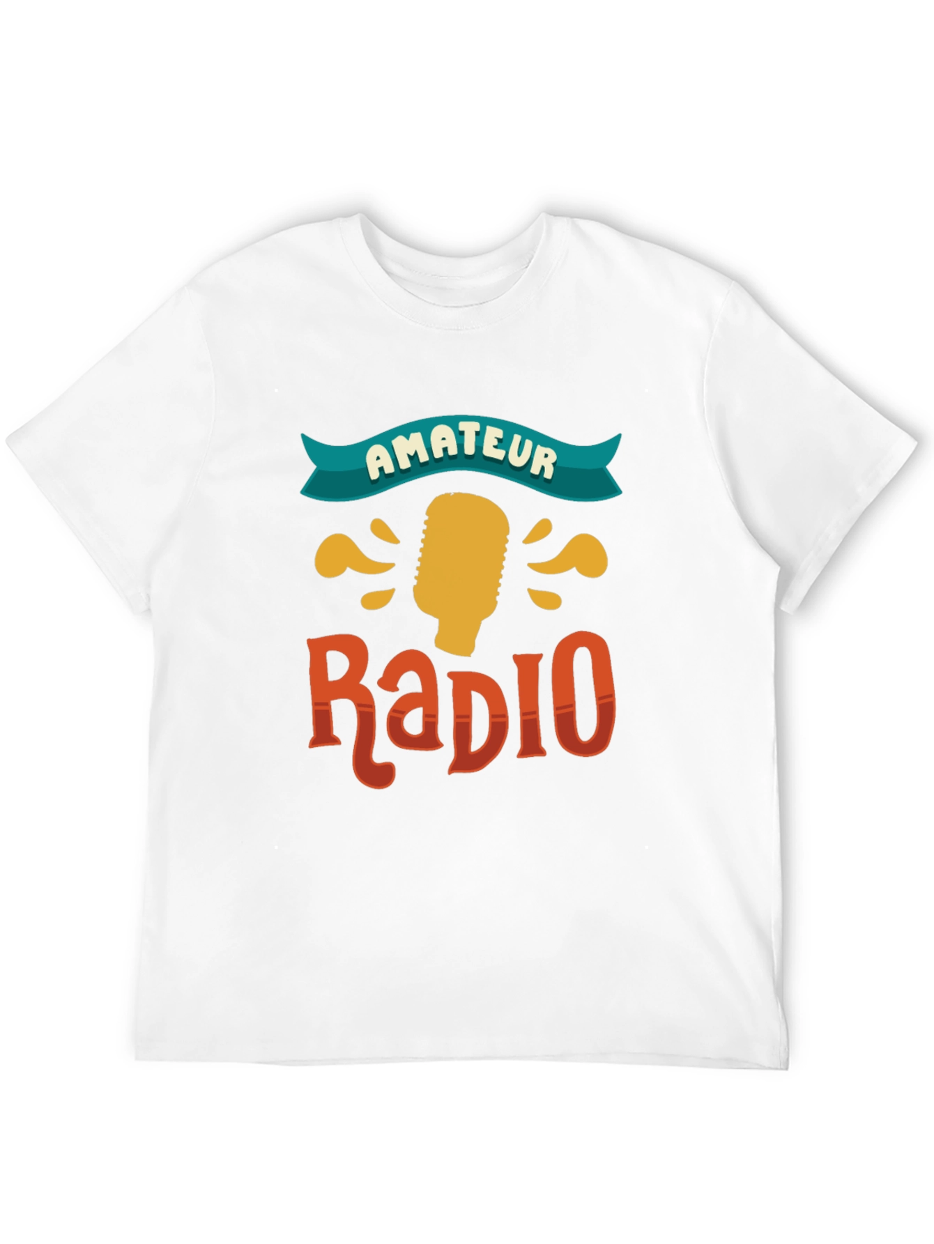 Amateur Radio Graphic Tee - Black Cotton T-Shirt