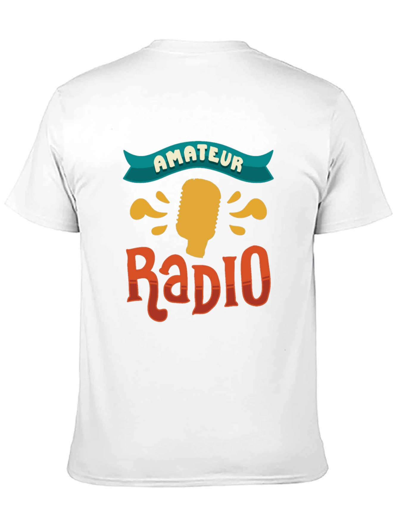 Amateur Radio Graphic Tee - Black Cotton T-Shirt
