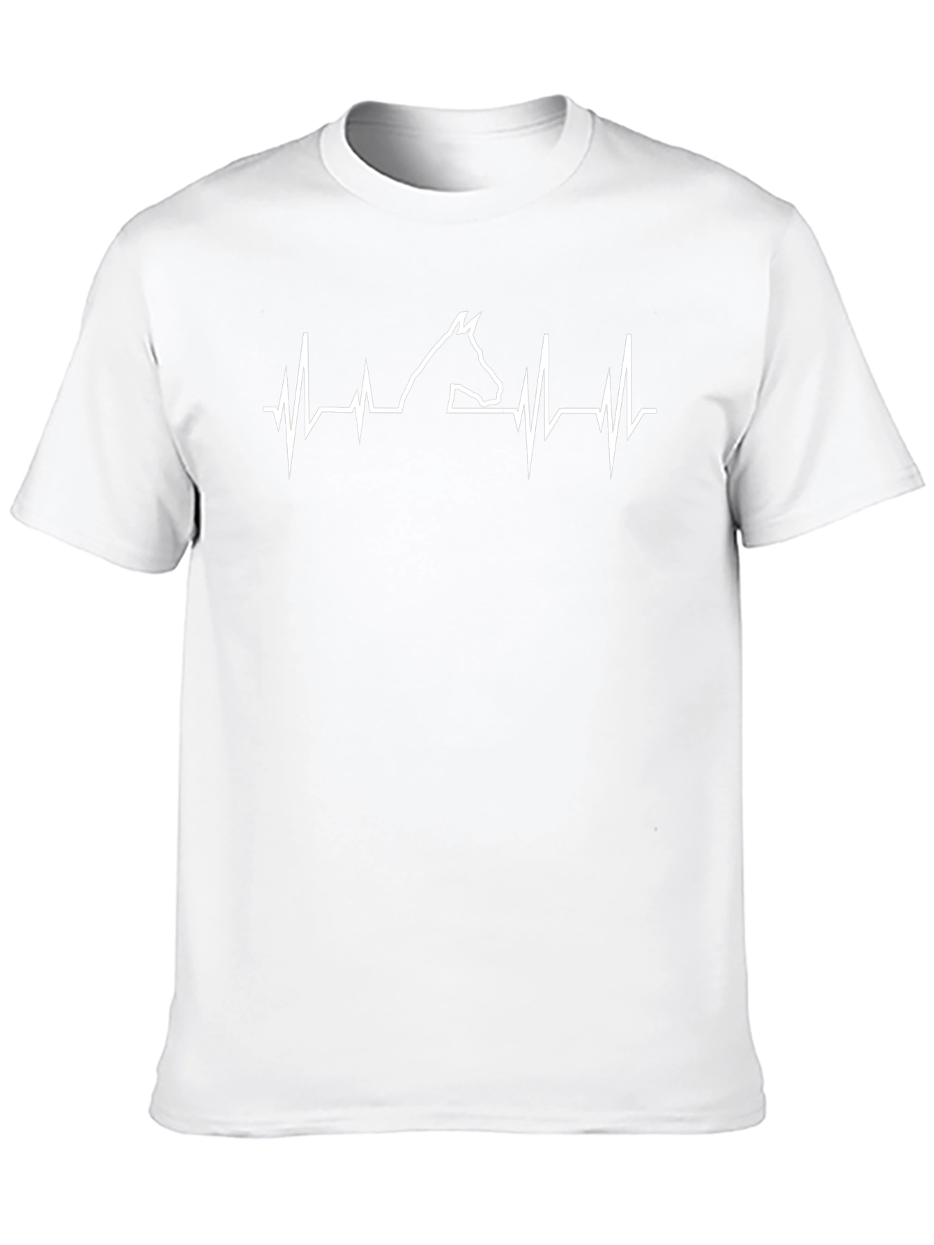 Horse Heartbeat T-Shirt - Black