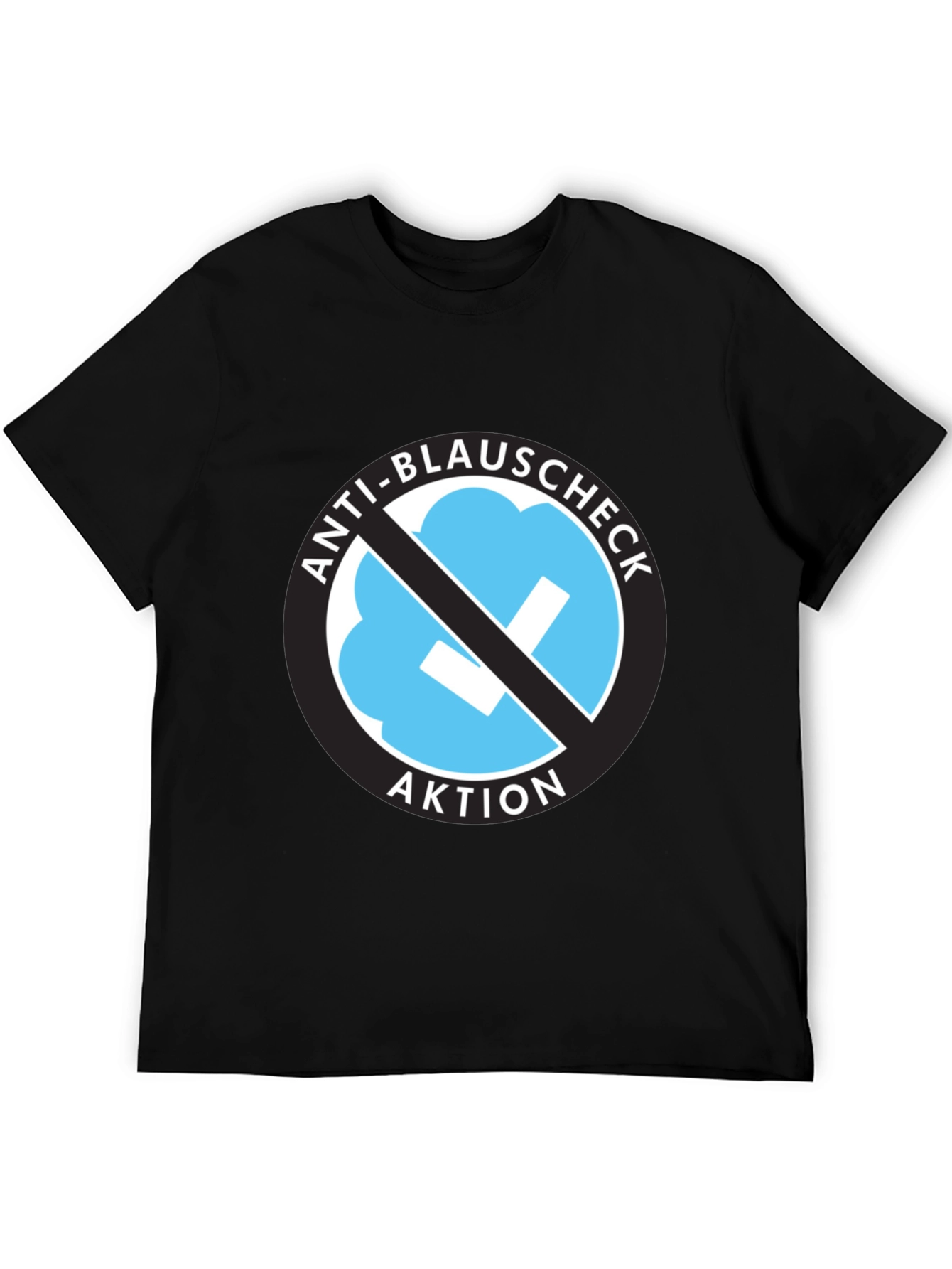 Anti-Blauschmeck T-Shirt - Black Crew Neck Tee