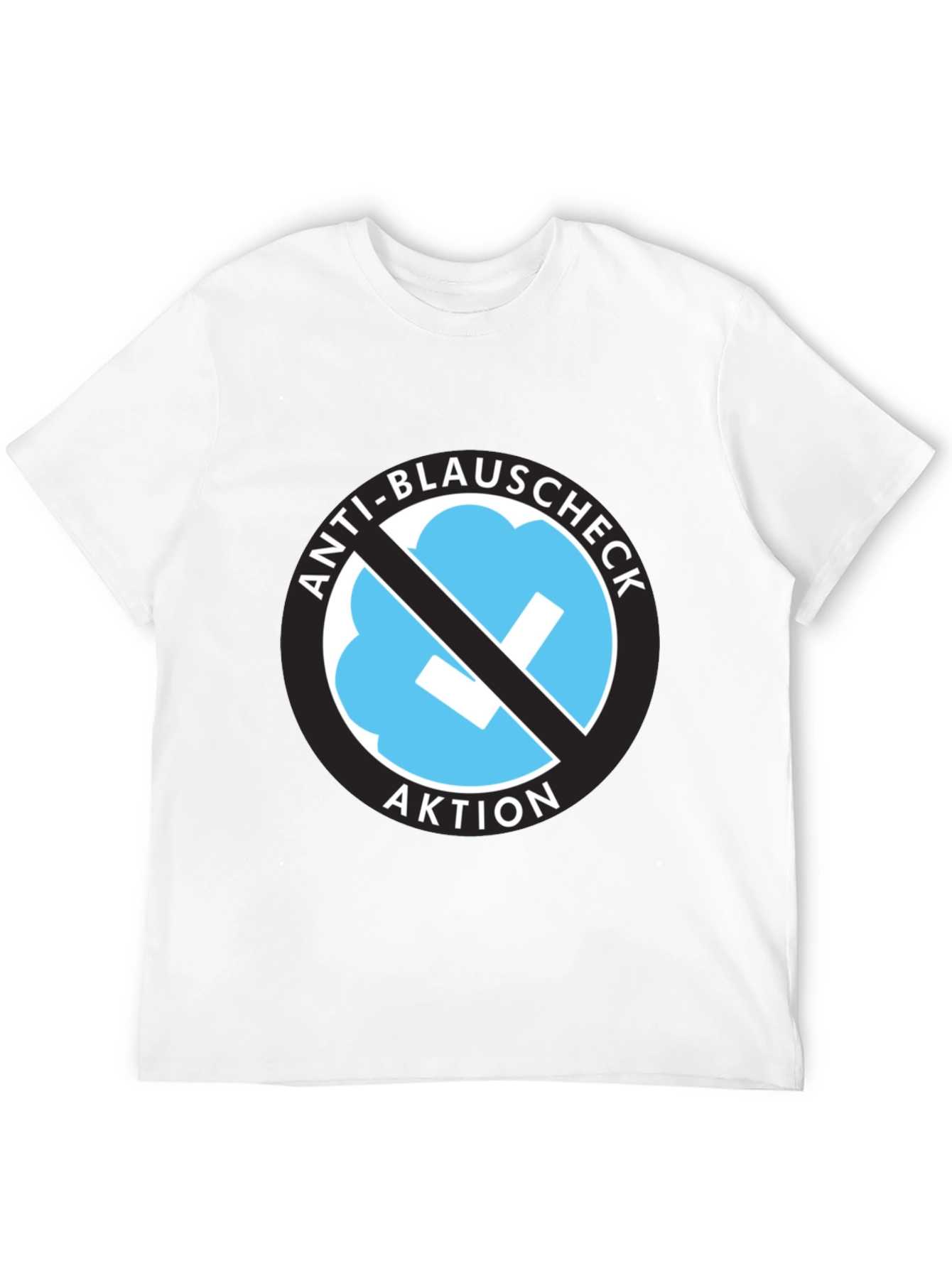 Anti-Blauschmeck T-Shirt - Black Crew Neck Tee