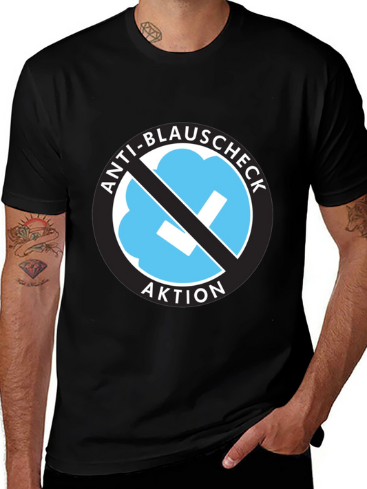 Anti-Blauschmeck T-Shirt - Black Crew Neck Tee