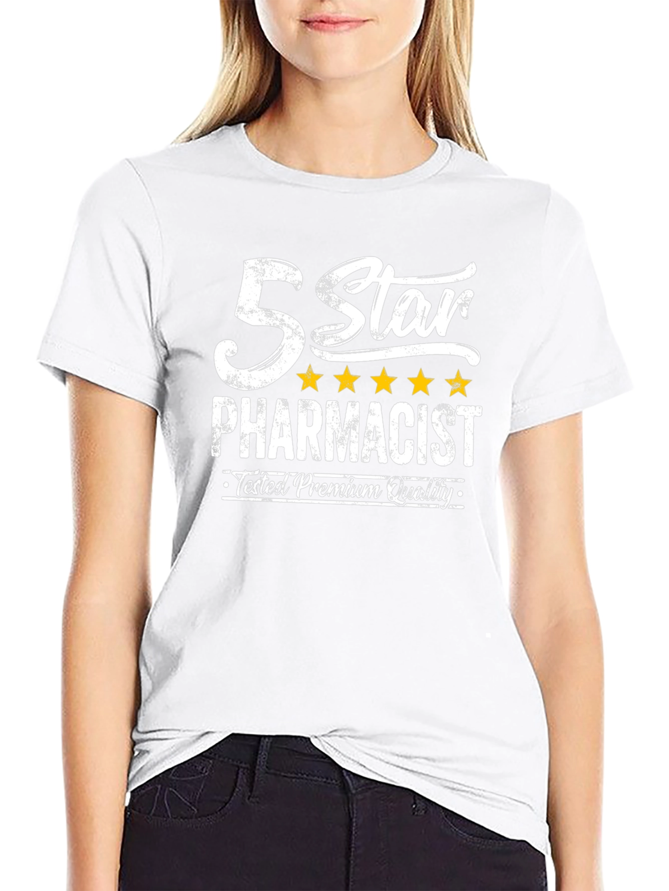 5 Star Pharmacist Black T-Shirt
